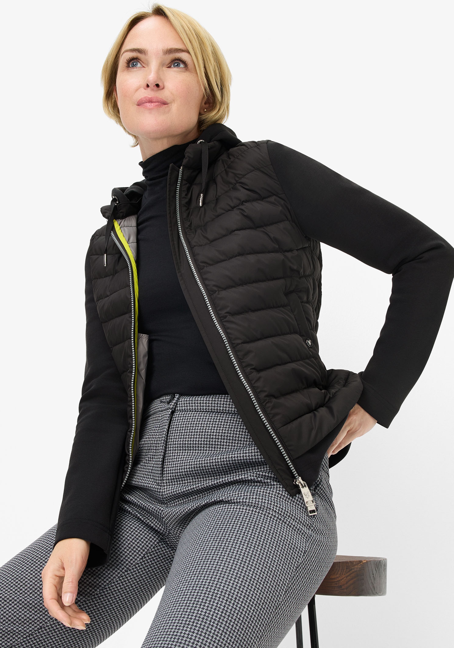 Fuchs Schmitt Steppjacke, mit Kapuze, mit abnehmbarer Kapuze