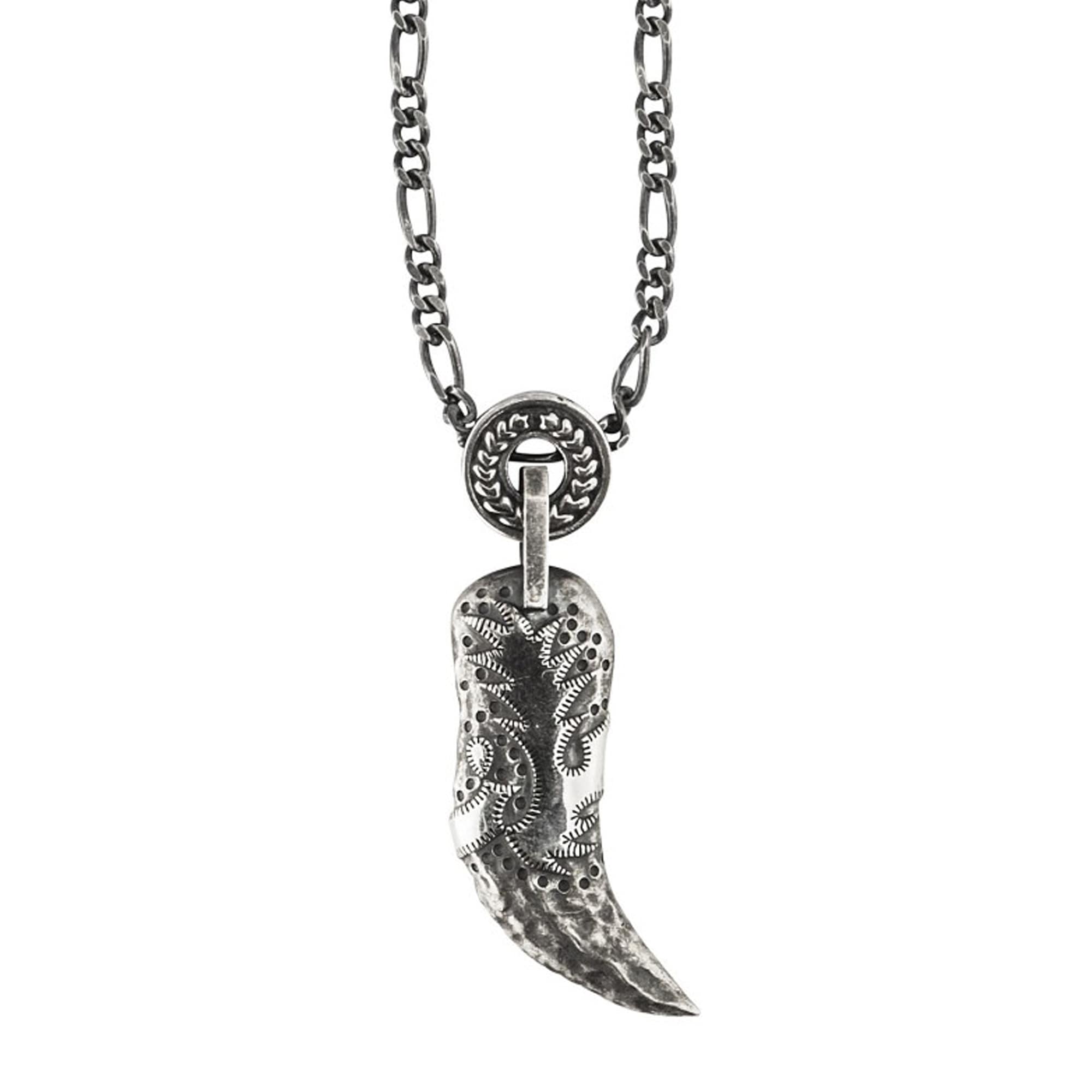 CAÏ Kette BAUR Sterling ▷ für mit oxidiert »925/- Anhänger | Tigerzahn« Silber