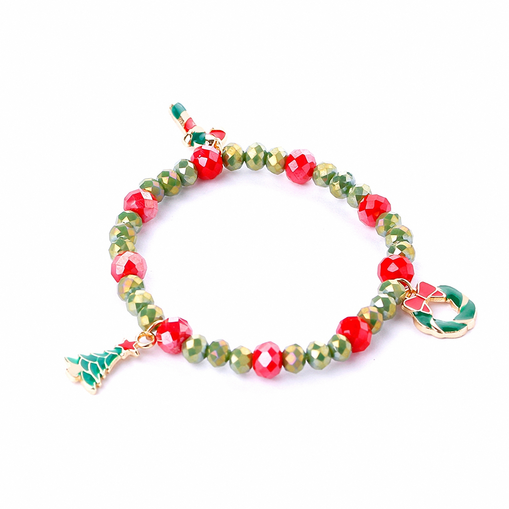 Armband »Weihnachtsschmuck Tannenbaum mit Strass Kristallen«, Weihnachtsschmuck