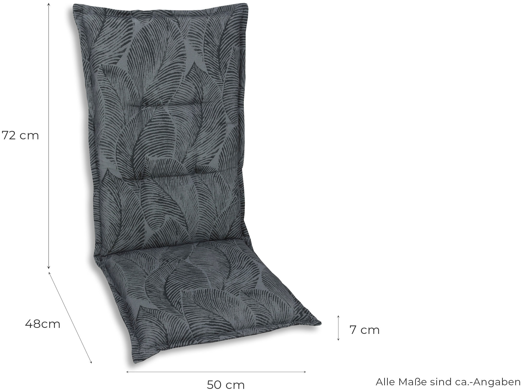 GO-DE Hochlehnerauflage, 120x50 cm