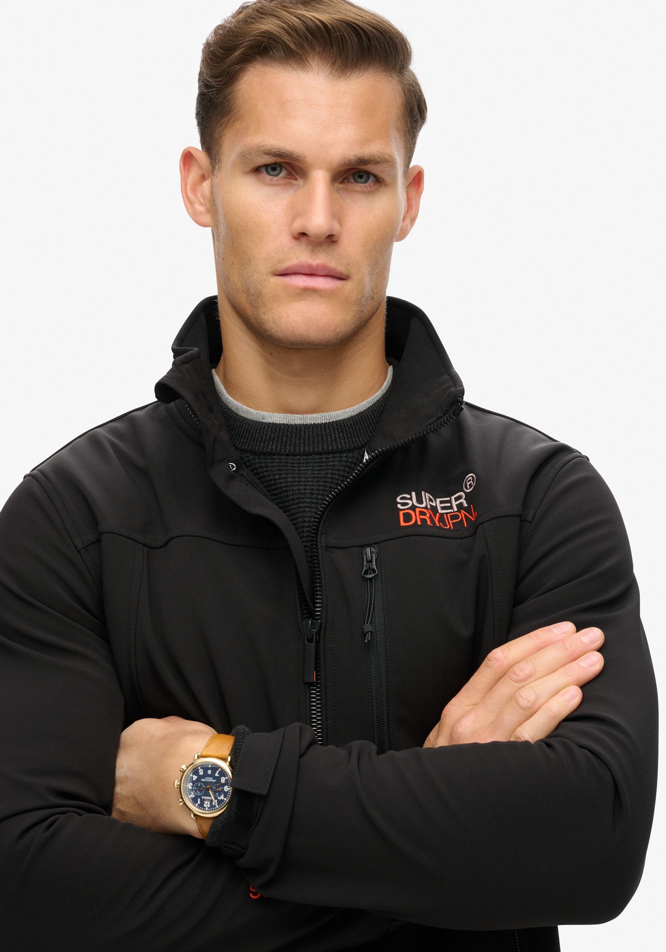 Superdry Outdoorjacke "SOFTSHELL TREKKER TRACK JACKET", mit Kapuze günstig online kaufen