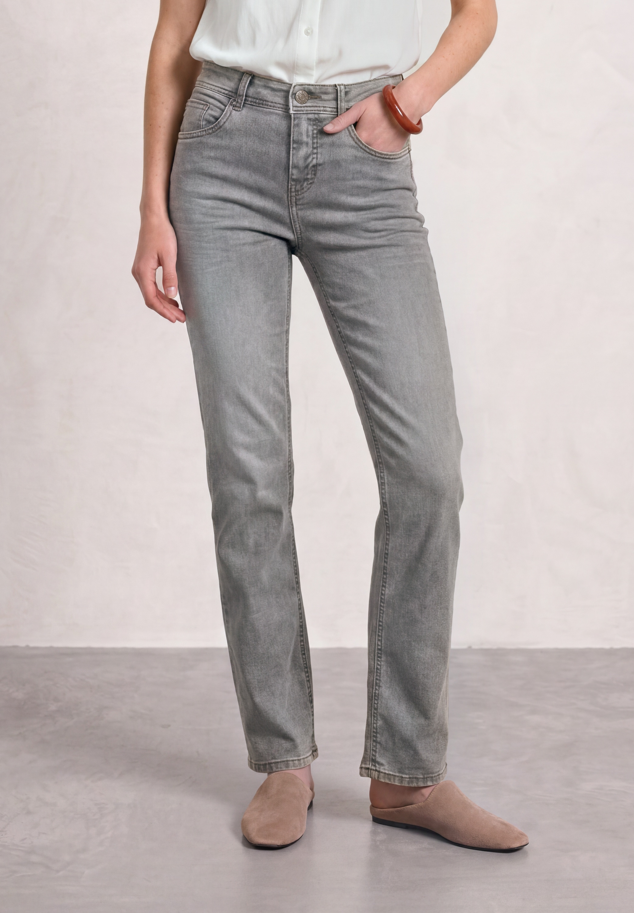 STREET ONE Comfort-fit-Jeans Middle Waist