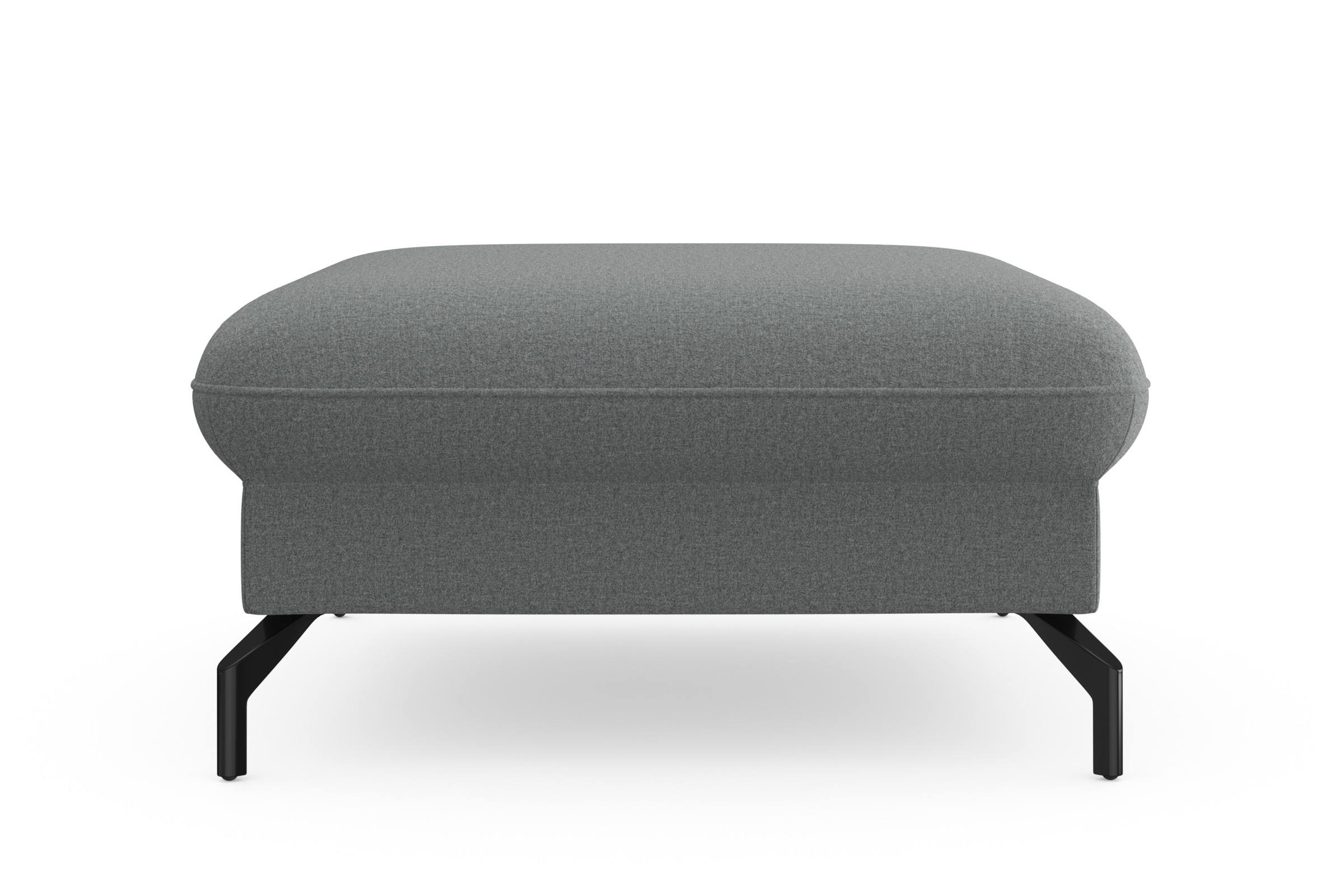 sit&more Hocker »Fashion«, inklusive Federkern, mit hochwertigen, schwarzen Metallfüßen