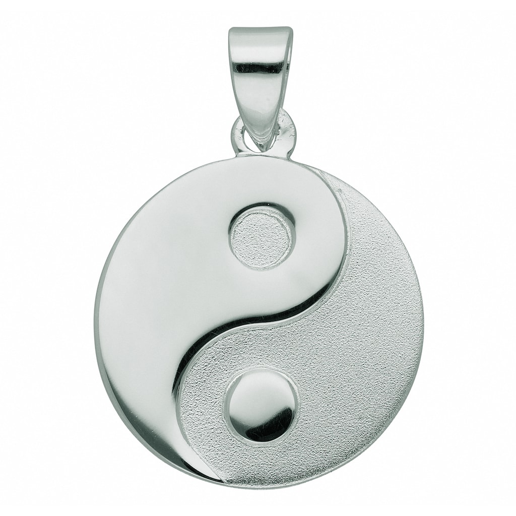 Adelia´s Kette mit Anhänger »925 Silber Anhänger Ying Yang Ø 15 8 mm« Schmuckset Set mit Halskette