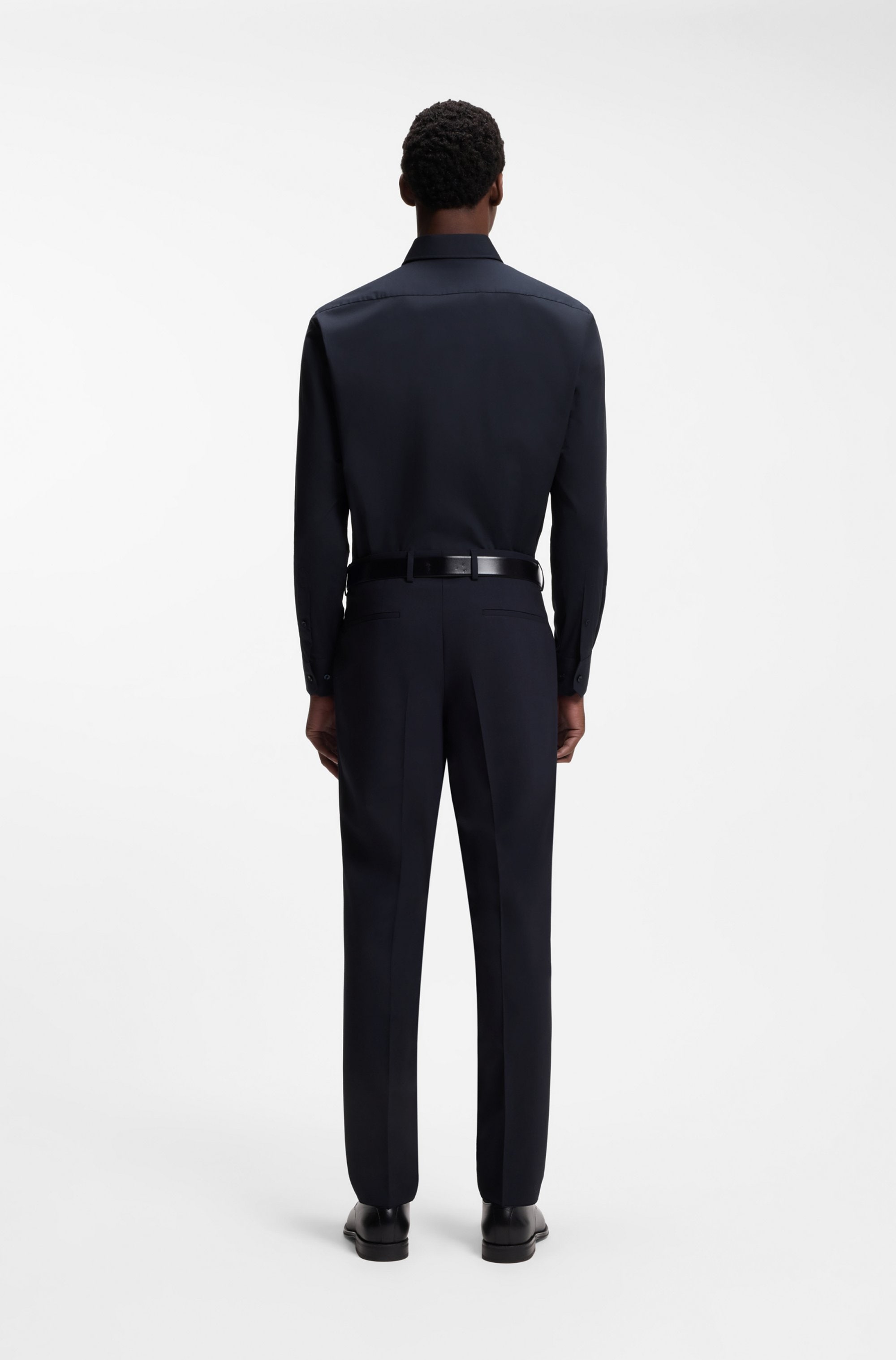 BOSS Businesshemd Kentkragen, Regular Fit, bügelleichte Qualität