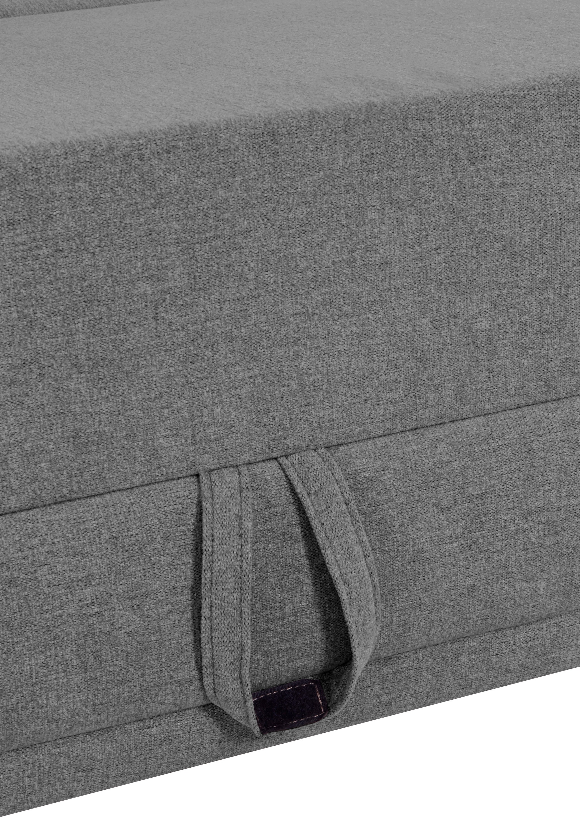 INOSIGN Ecksofa »Cardiz L-Form«, inkl.Kopfteilverstellung und Federkern wahlweise mit Bettfunktion