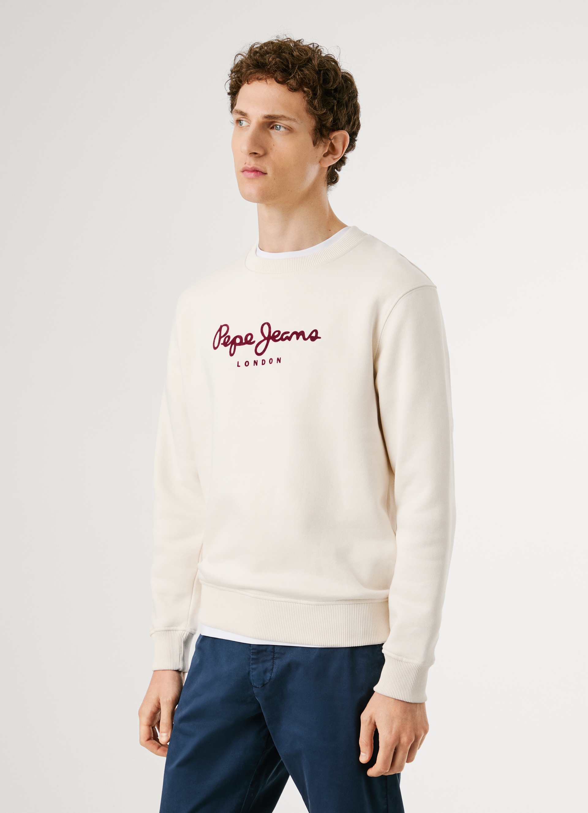 Pepe Jeans Sweatshirt "MACBETH PLAIN CREW" Regular Fit mit Rundhals günstig online kaufen