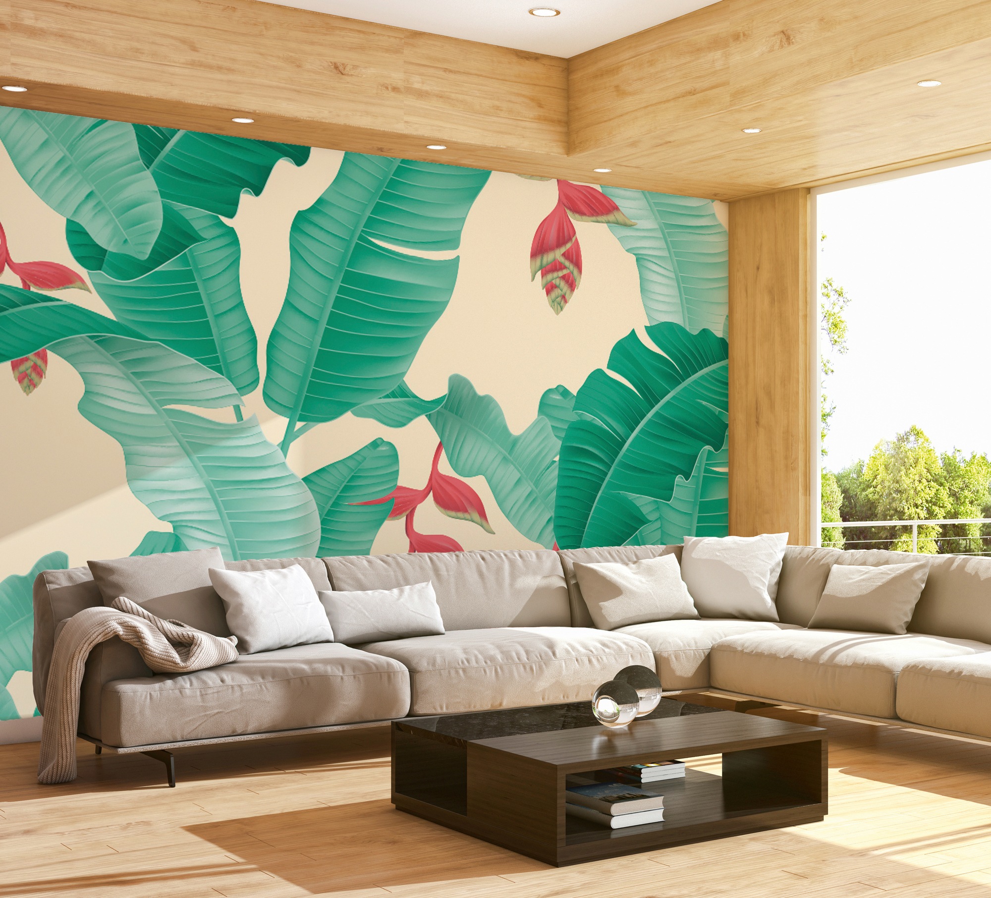 living walls Fototapete »ARTist Heliconia«, Vlies, Wand, Schräge