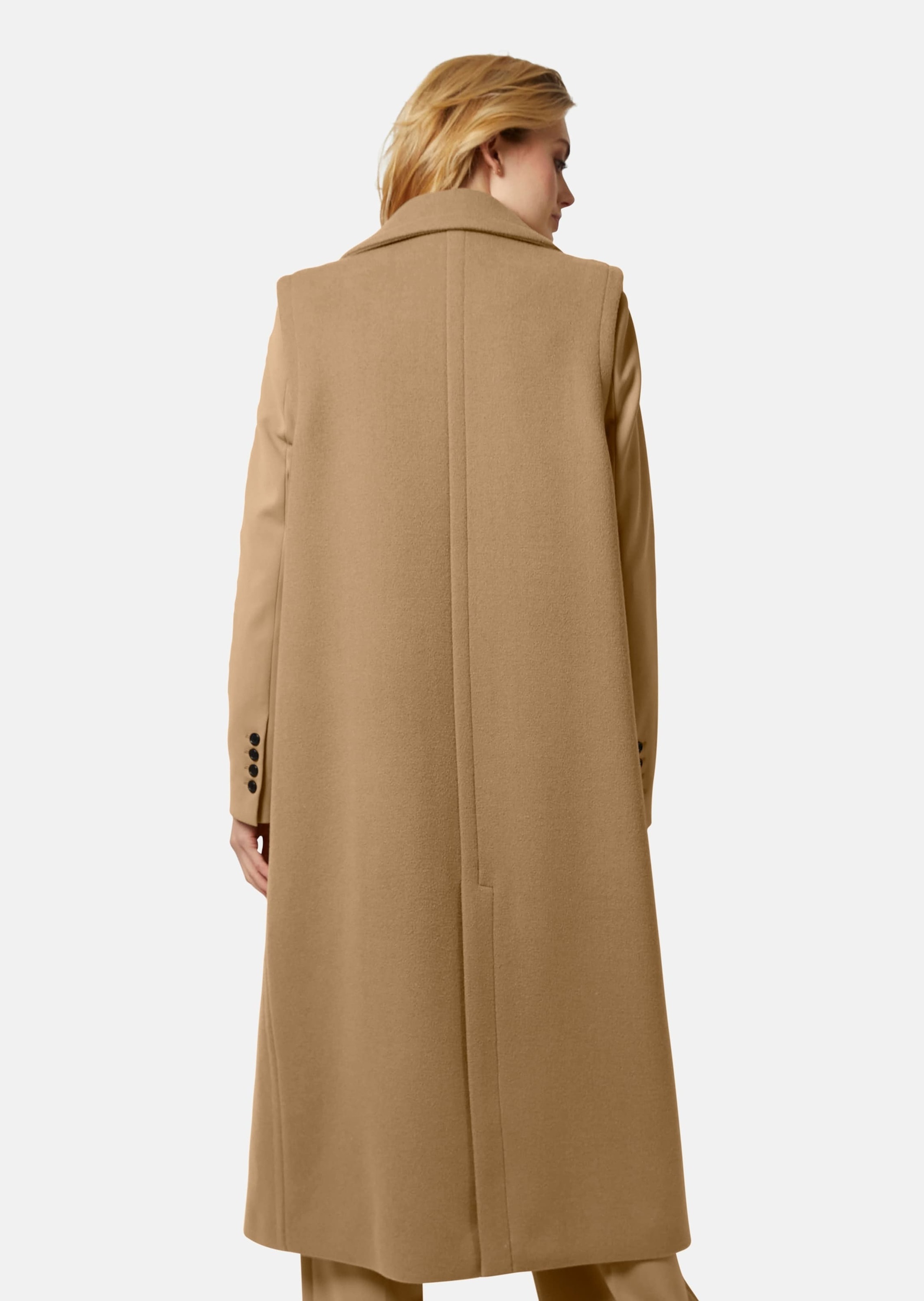 MADELEINE Kurzweste »Longweste mit kuscheligem Fake fur Ärmellose Longweste im Mantel-Look«