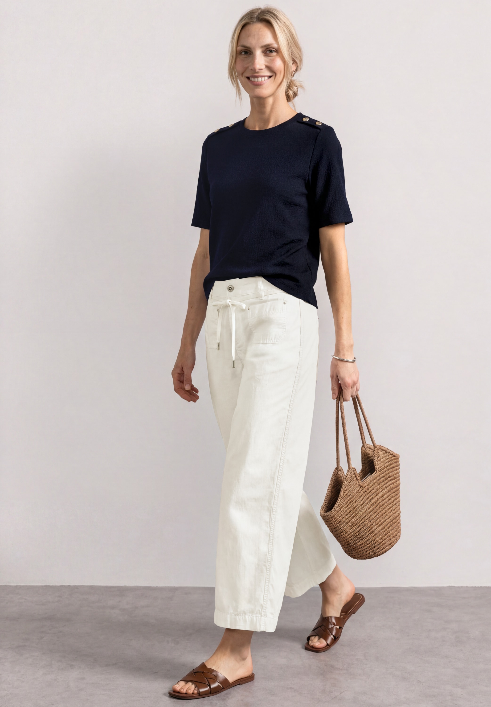 STREET ONE Stoffhose  High Waist