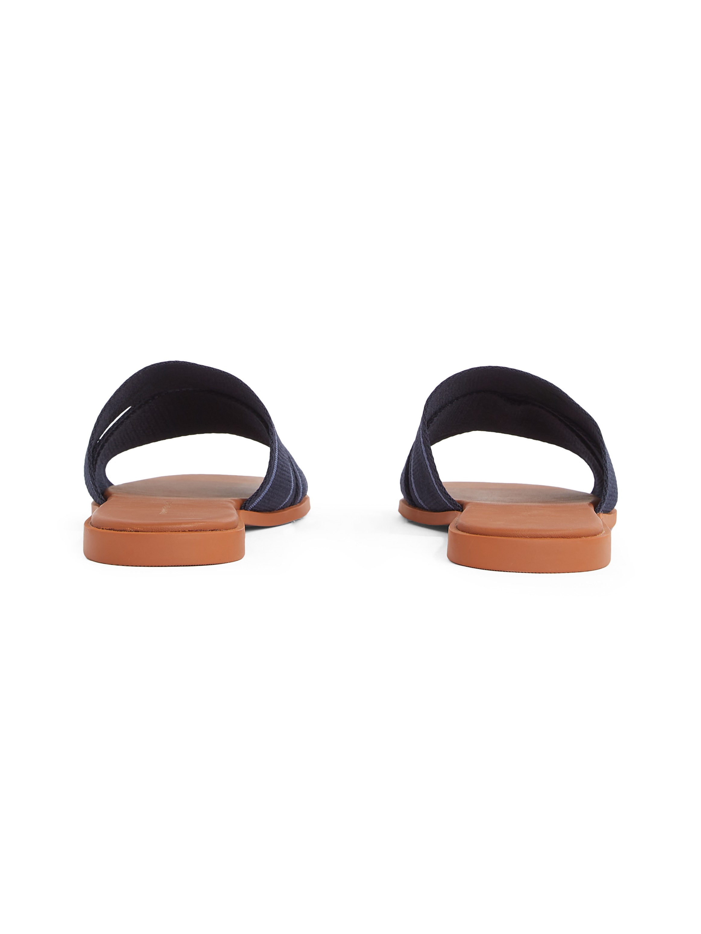 Tommy Hilfiger Pantolette »TOMMY HILFIGER WEBBING MULE«, Blockabsatz, Sommerschuh, Bequemschuh, Flats mit Logoschriftzug