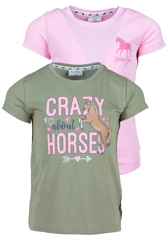 T-Shirt »Crazy Horses«, (2 tlg.)