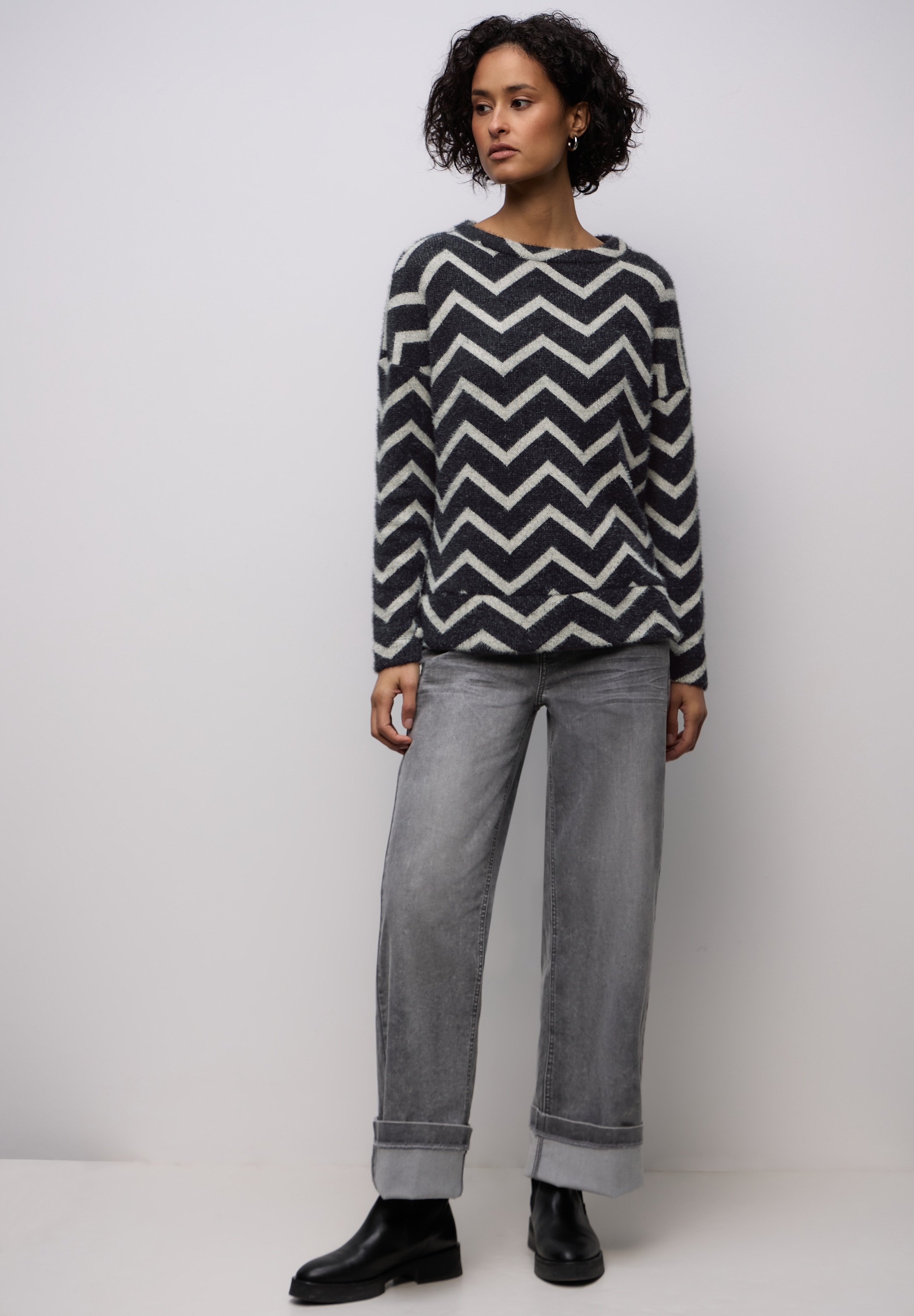 STREET ONE Langarmshirt im Shirt-Style