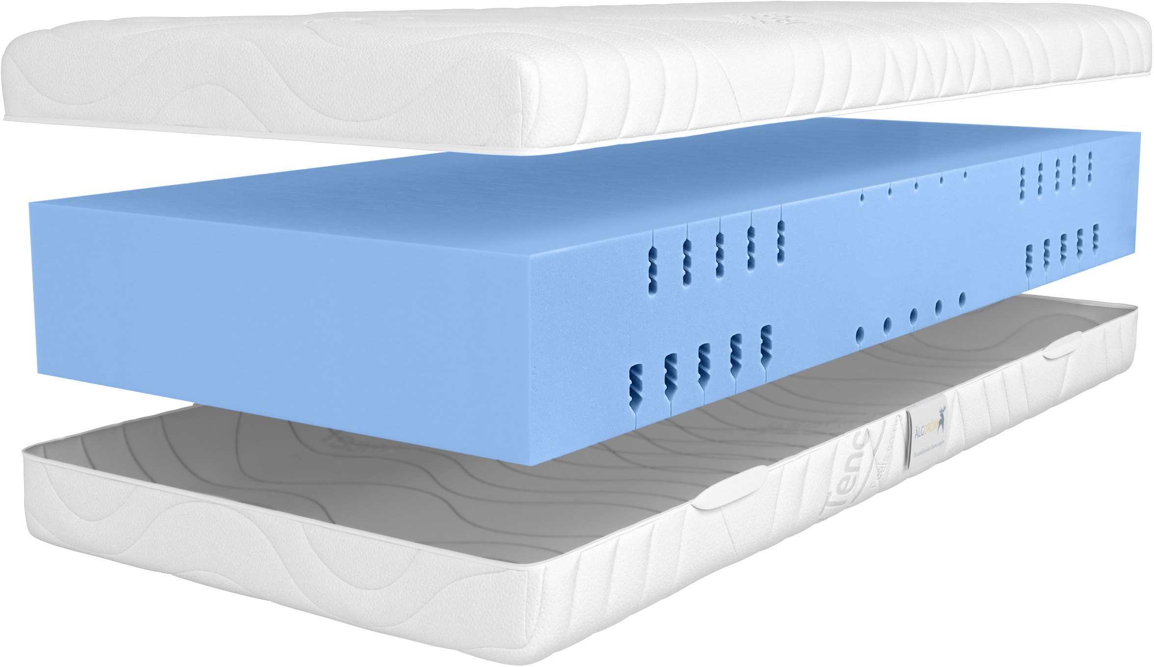 OTTO home Komfortschaummatratze »NEUHEIT, PREMIUM Tornby, 90x200 cm, 140x200 cm & mehr, atmungsaktiv« 28 cm hoch Raumgewicht: 39 kg/m³ 1 Stk. tlg. Wendematratze H2+3/H3+4/H4+5, ergonomisch, langlebige Qualität (RG 39)