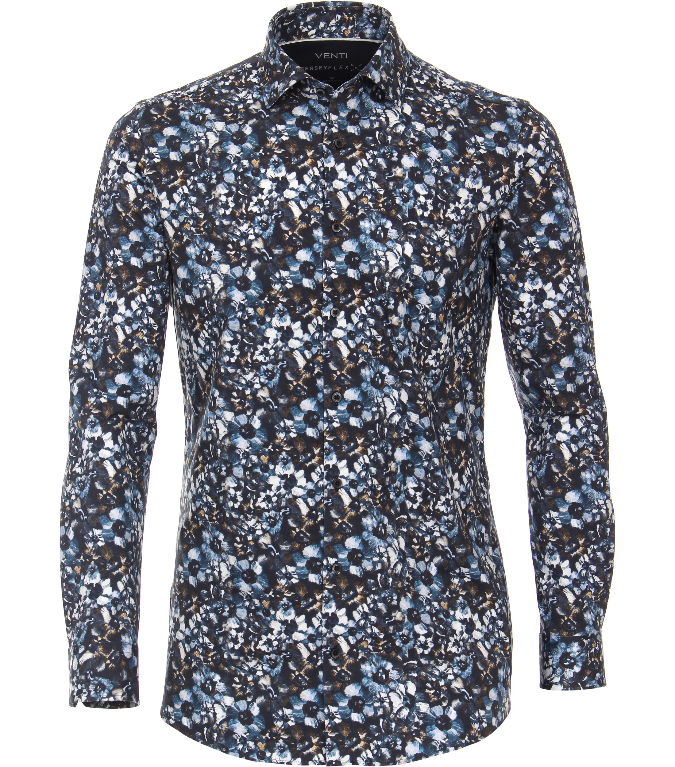 VENTI "VENTI Businesshemd Jerseyflex Print" günstig online kaufen