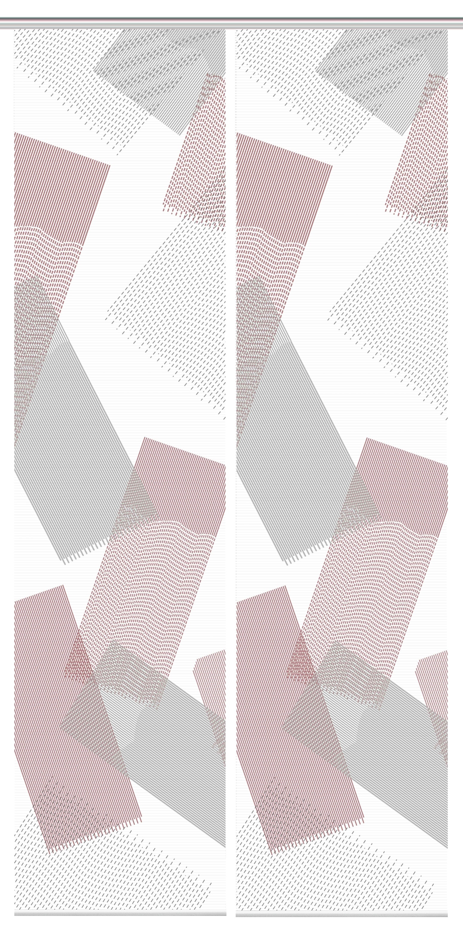 Thumbnail - Vision Schiebegardine "NAYAH" Paneelwagen 2 Stk. tlg. SET,SCHIEBEVORHANG,BAMBUS,DIGITALDRUCK