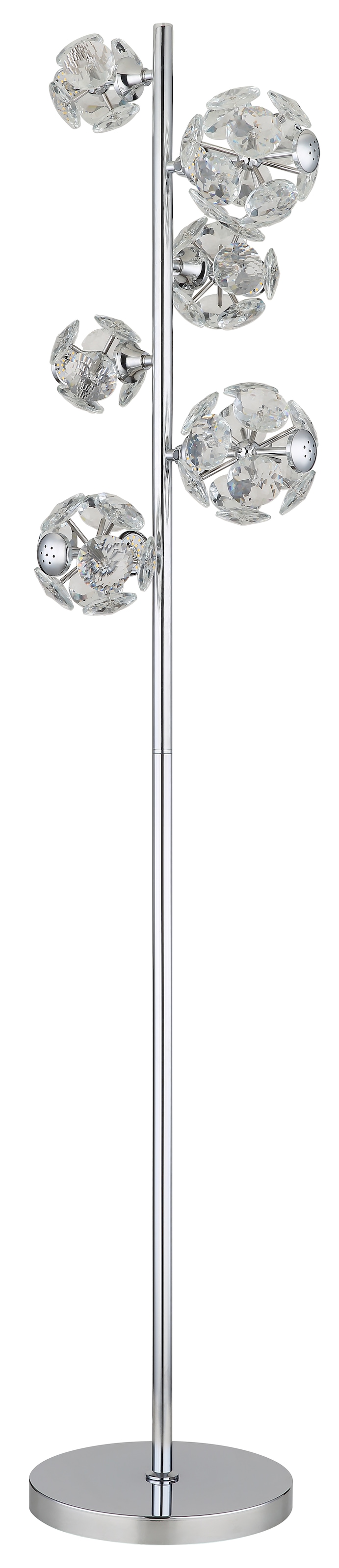 GLOBO LIGHTING LED Stehlampe »VIRINA«, Leuchtmittel LED-Modul | LED fest integriert, Stehlampe/Kristalle/3000K/Wohnzimmer/Schlafzimmer/Flur