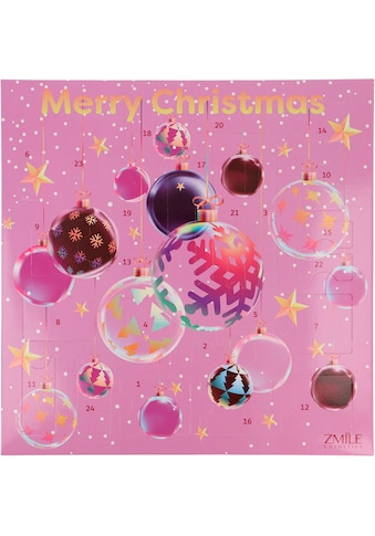 Adventskalender »ZMILE COSMETICS Adventskalender 24 Türchen, 3D Christmas Balls«, ab...