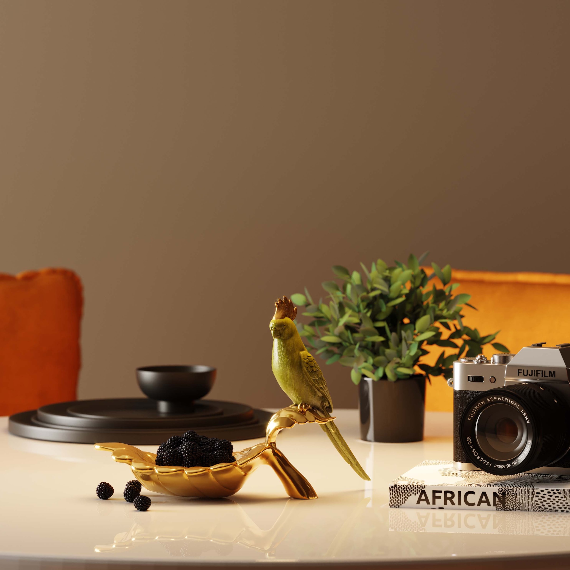 Kare Design Schale »Parrot Guard 10x21cm« aus Polyresin (Kunststein) aus lackiertem Polyresin