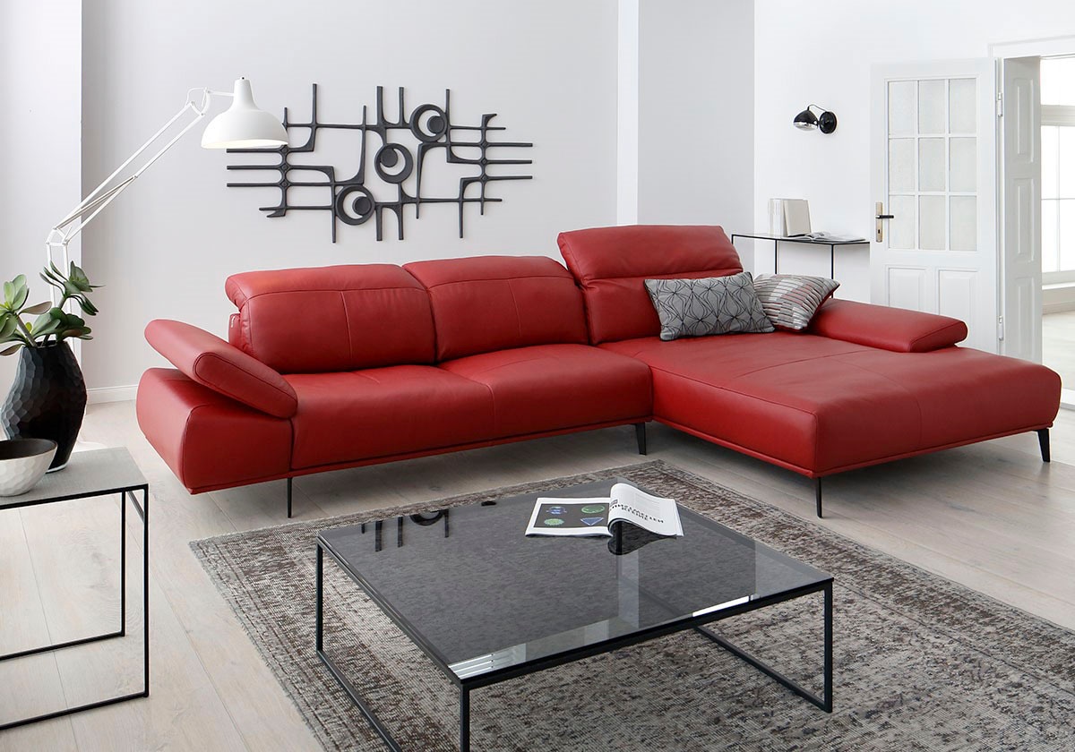 W.SCHILLIG Ecksofa "levi, Designsofa, elegant und zeitlos, bequem, L-Form", günstig online kaufen