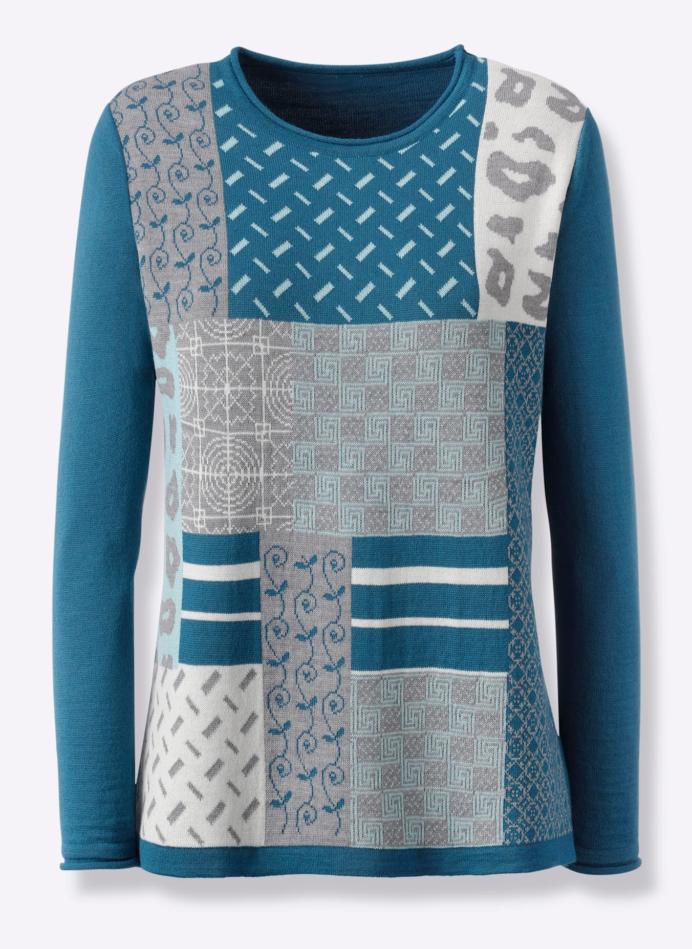 Inspirationen Jacquardpullover "Jacquard-Pullover" günstig online kaufen