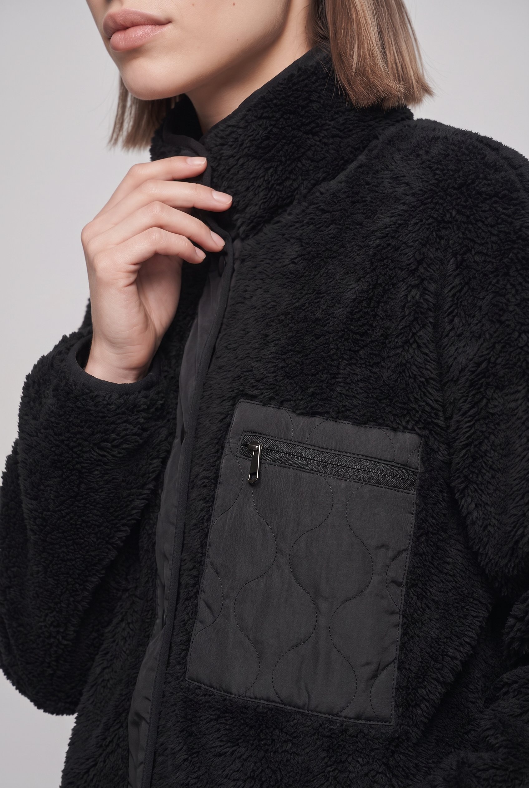 ONLY Plüschjacke »ONLCONTACT LIFE OVERSIZED CC OTW« ohne Kapuze Kunstfaser