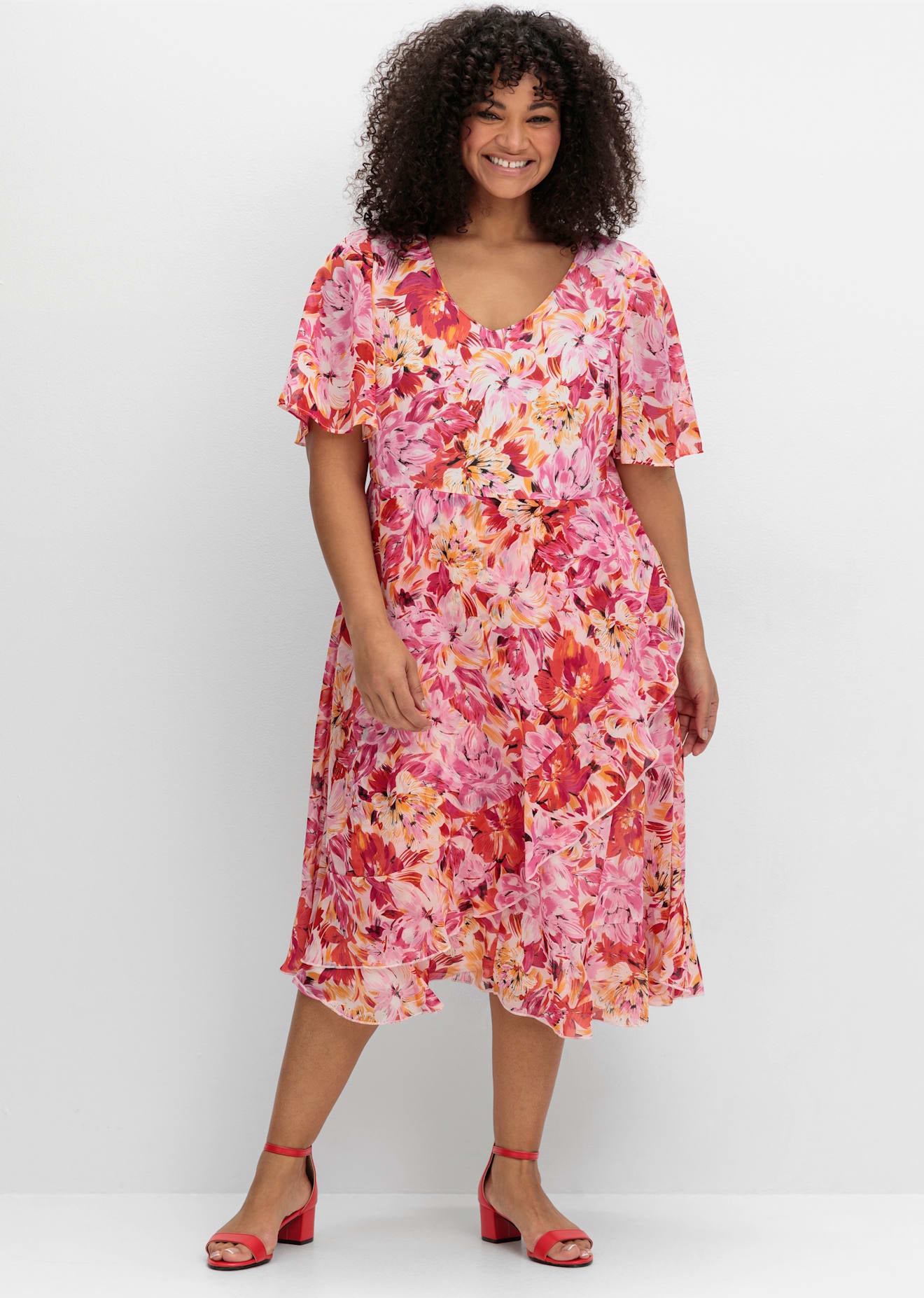 sheego by Joe Browns Chiffonkleid "Chiffonkleid" günstig online kaufen