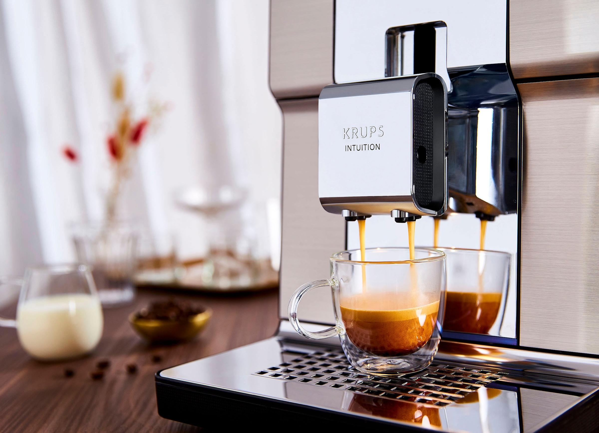 Krups Kaffeevollautomat Heiß- 21 Farb-Touchscreen und | Experience+«, auf Intuition geräuscharm, Kaltgetränke-Spezialitäten, BAUR Raten »EA877D