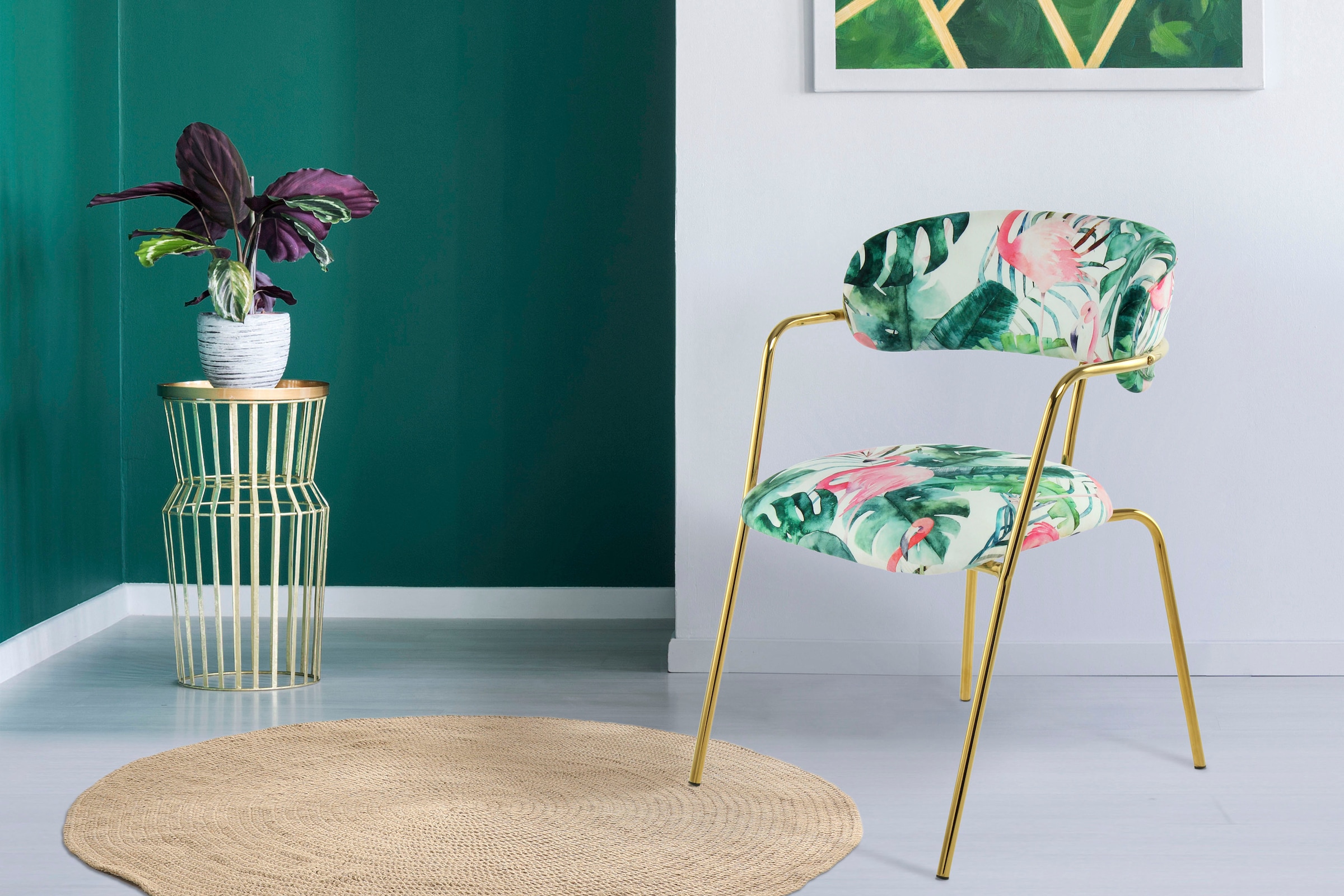 Kayoom Stuhl "Forest 425 2er-Set, samtweicher Bezug mit hohem Sitzkomfort" günstig online kaufen