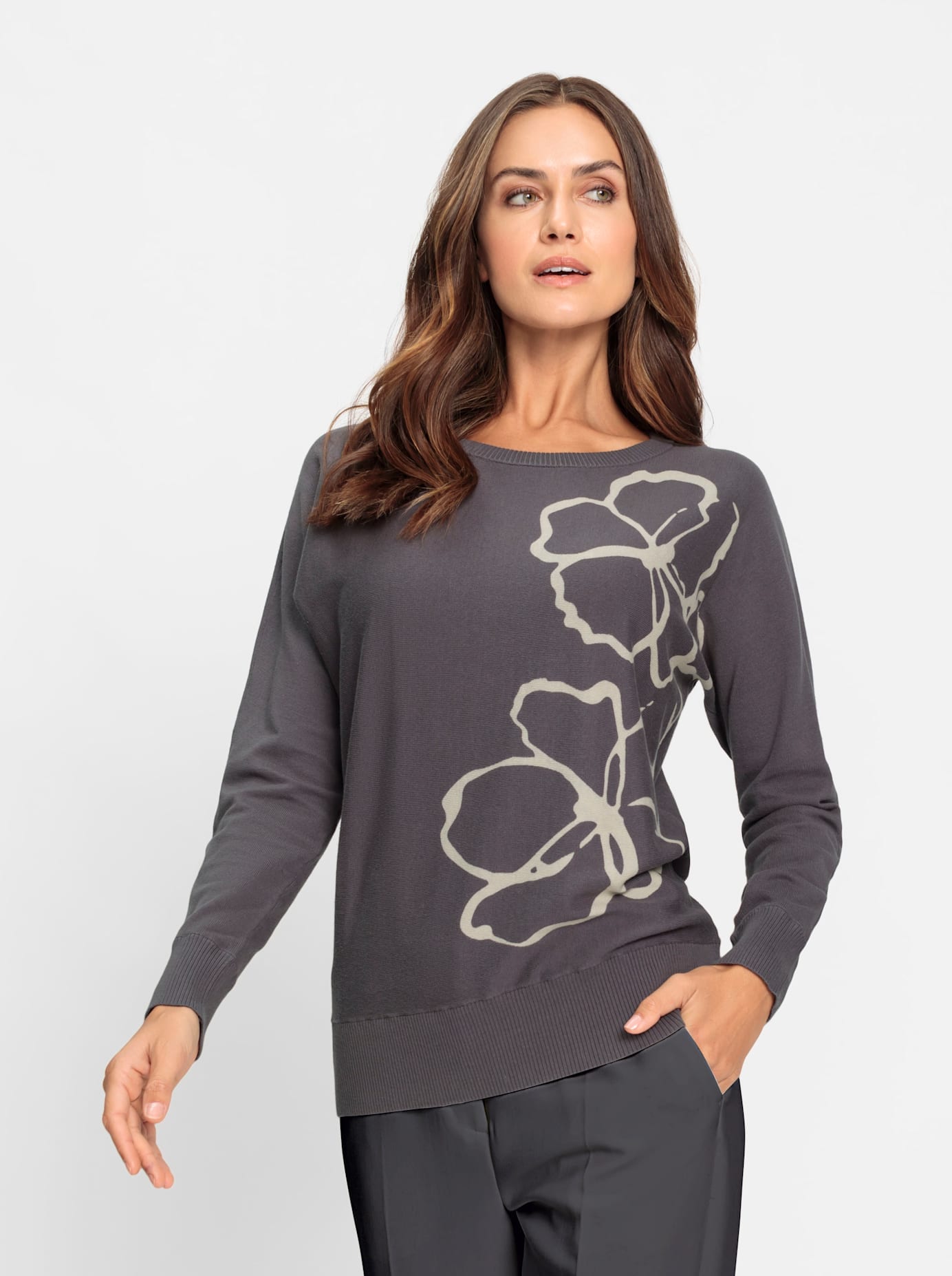 heine Strickpullover »Druck-Pullover«