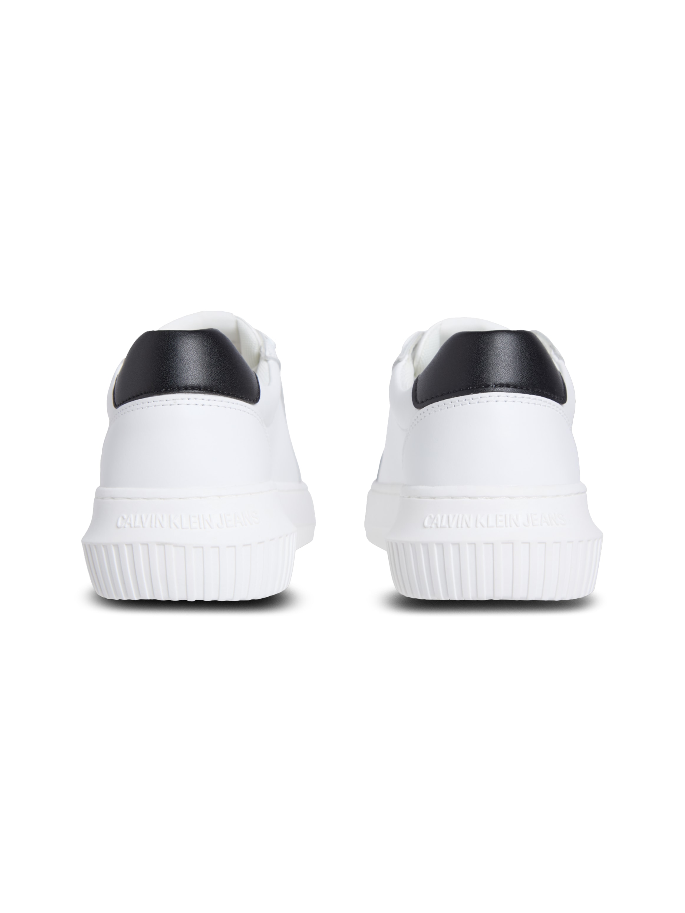 Calvin Klein Jeans Plateausneaker »CHUNKY CUPSOLE MONO LTH WN«, Schnürschuh, Halbschuh, Freizeitsneaker mit seitlichem CK-Logo