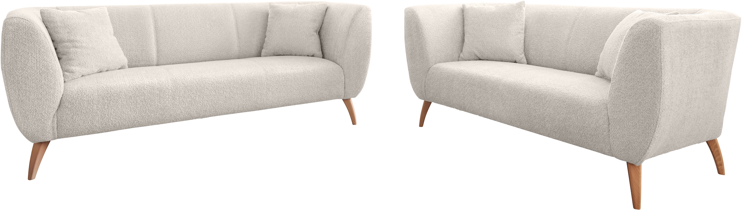 Home affaire Polstergarnitur "Colori modern und bequem, schmale Armlehnen, tolle Detailverarbeitung" Set, 3-Sitzer und 2-Sitzer, 2 Stk. tlg. auch als Loveseat erhältlich