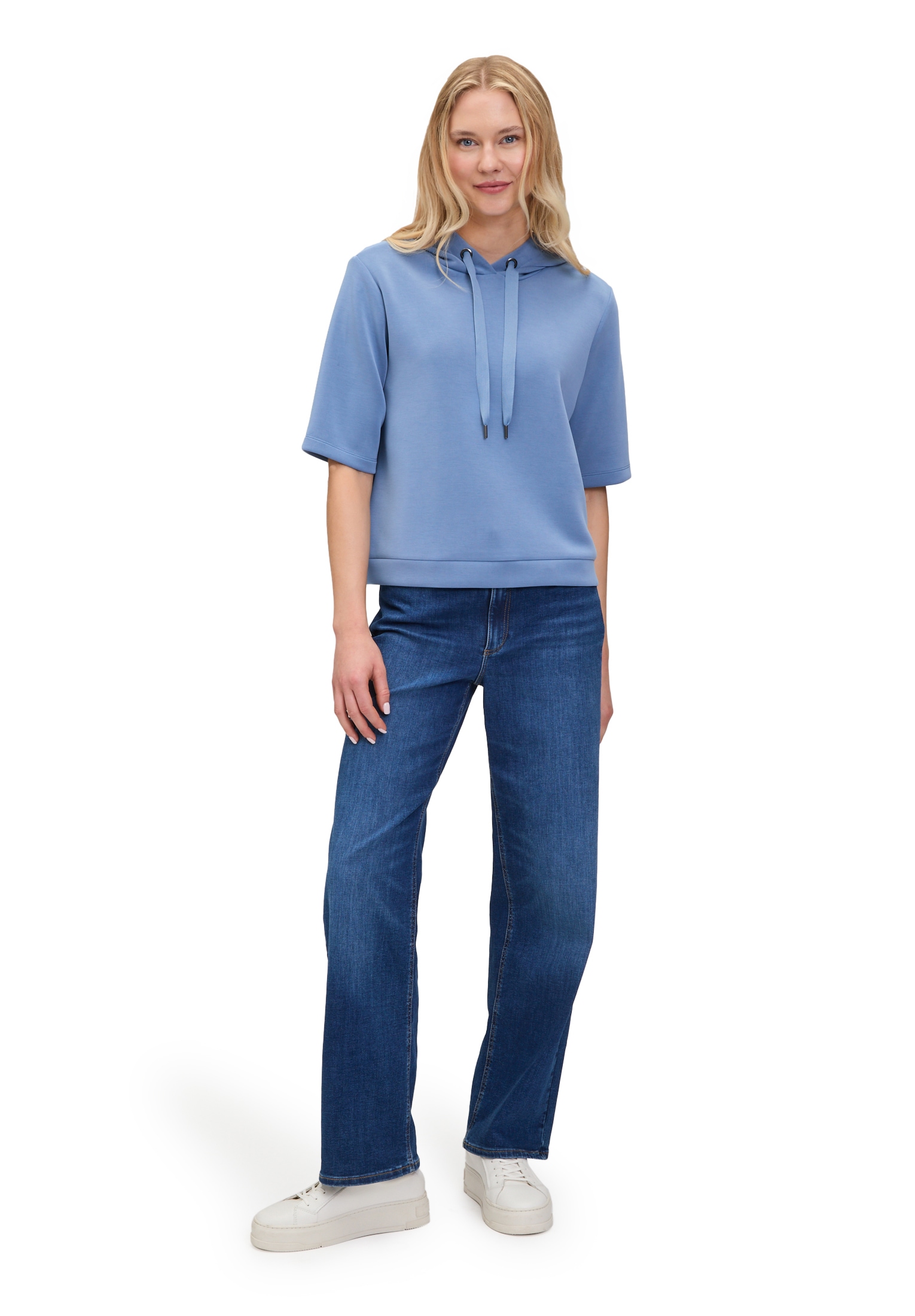 Betty&Co Kurzarmshirt »Betty & Co Sweatshirt mit Kapuze«, (1 tlg.)