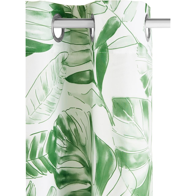 my home Vorhang »Monstera«, (1 St.), Blickdicht, Polyester | BAUR