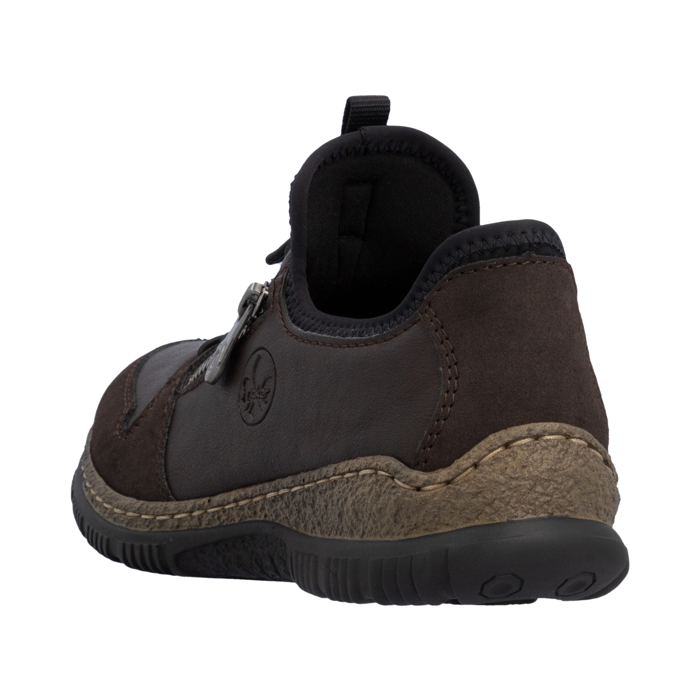 Rieker Slip-On Sneaker  Freizeitschuh, Halbschuh mit Zierreißverschluss und Gummizug