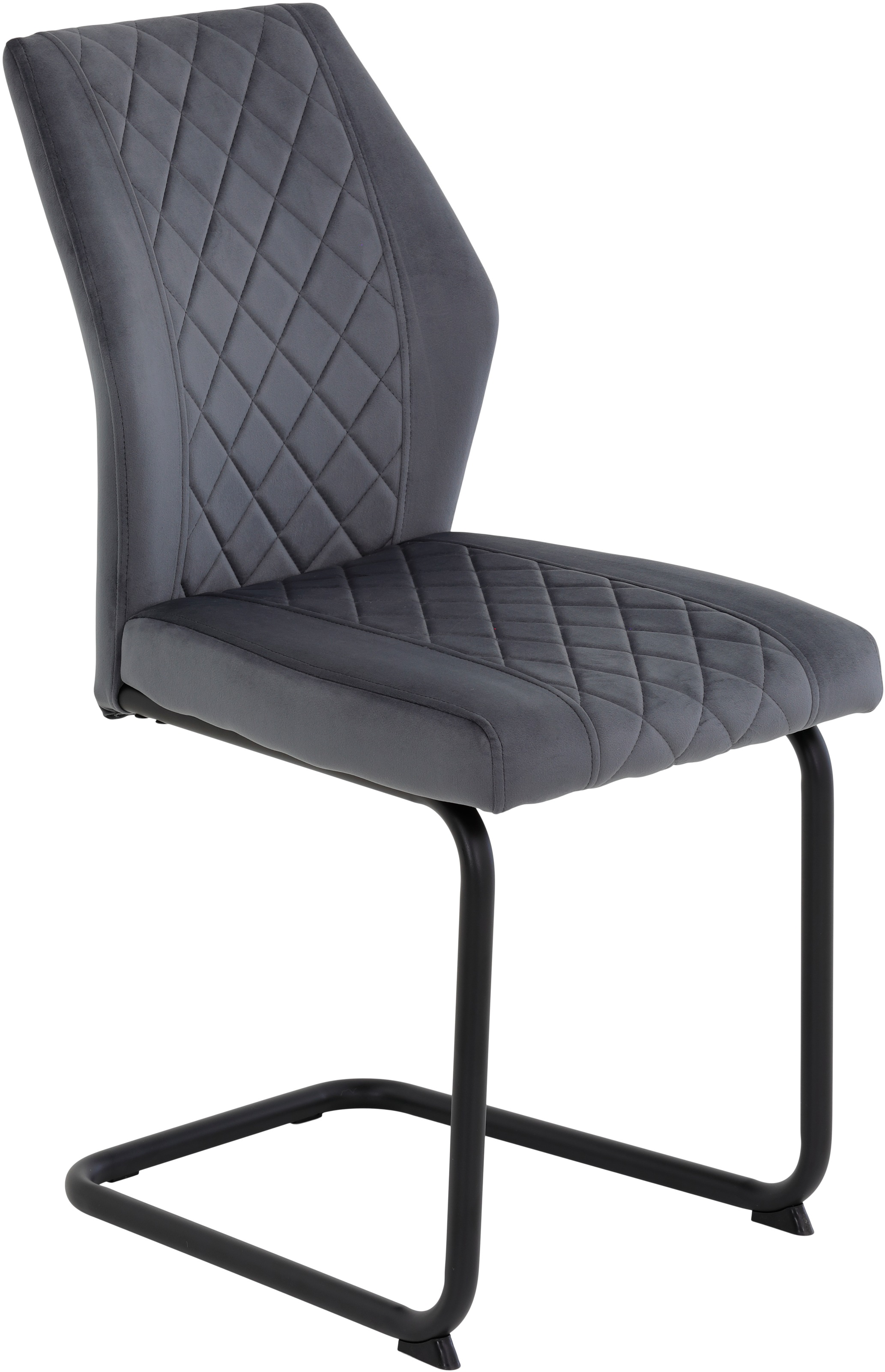 Thumbnail - HELA Freischwinger "Freischwinger DALLAS 140kg belastbar, mit Rautensteppung" (Set) 2 Stk.Esszimmerstuhl, Rücken und Sit...