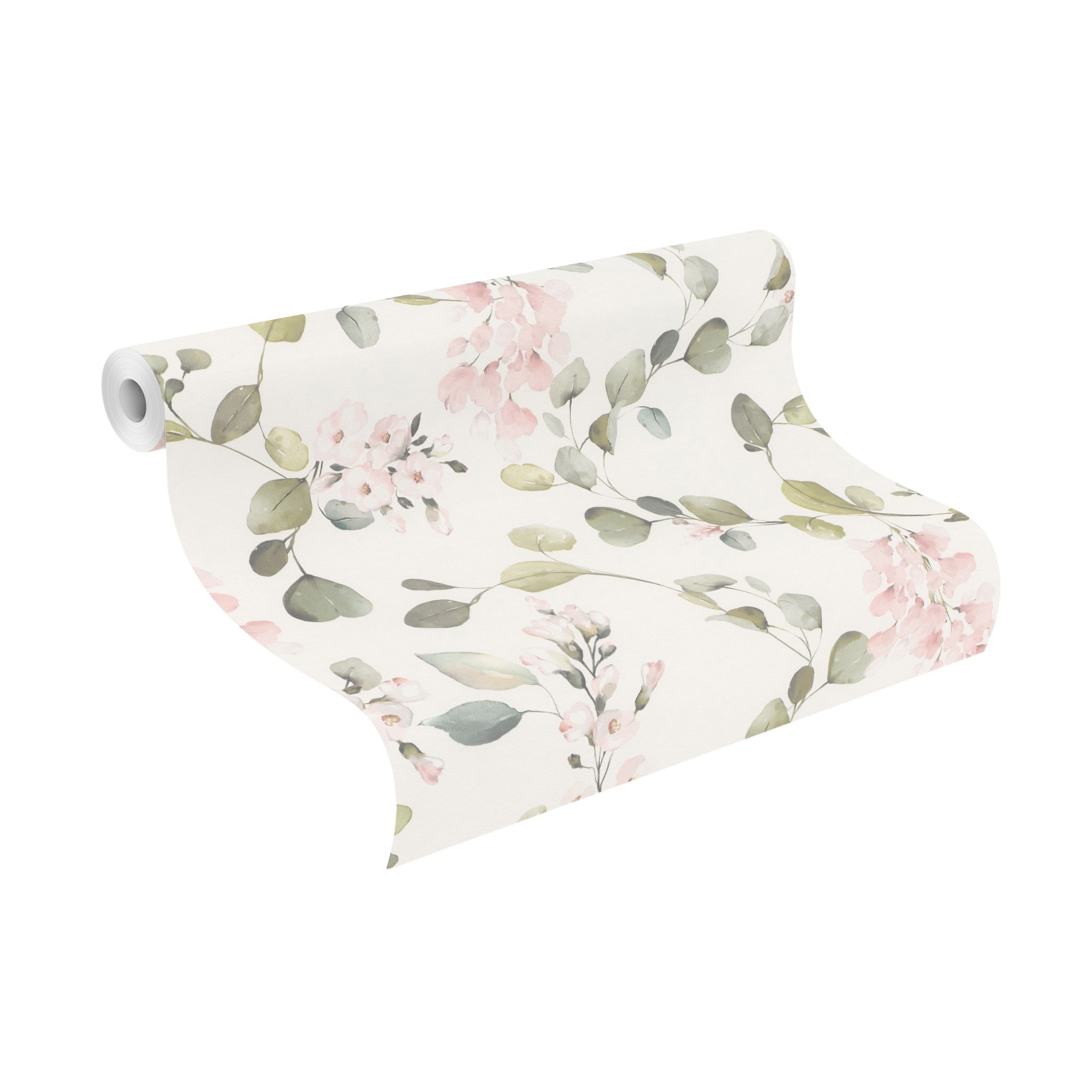 Rasch Papiertapete »mit Blüten« Motiv glatt Blumen