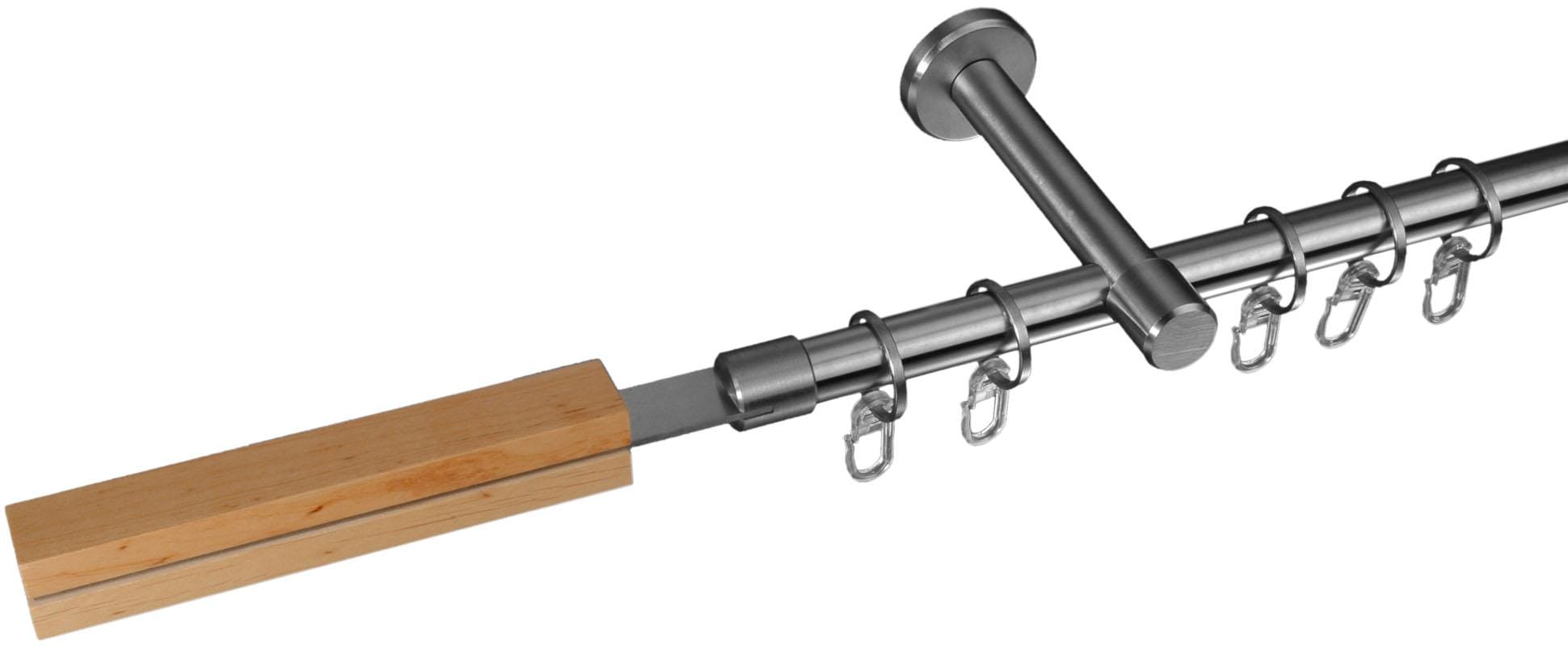 Liedeco Gardinenstange "Stil Thisted" Ø 16 mm 1 läufig-läufig Fixmaß 1-läuf günstig online kaufen