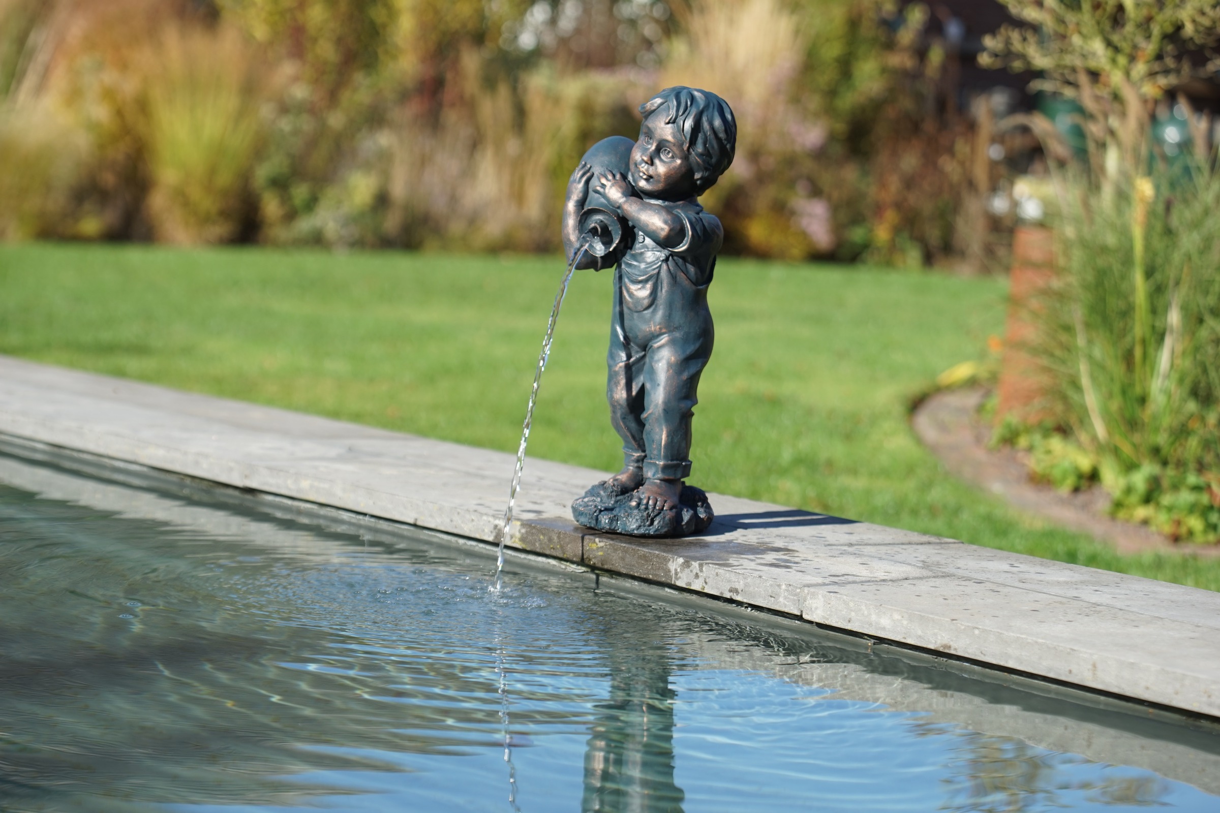 UBBINK Wasserspeier "Yannick", B/H/L: 17cm x 48cm x 20cm, braun, Wasserspeier, ohne Schlauch und Pumpe