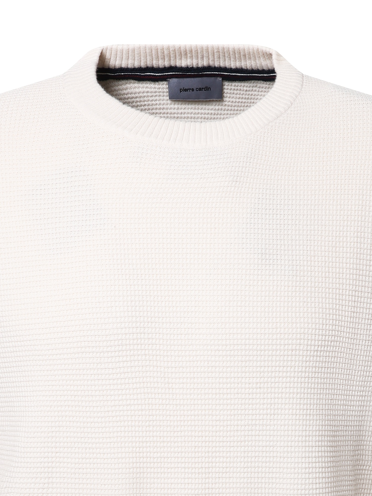 Pierre Cardin Rundhalspullover, mit Struktur