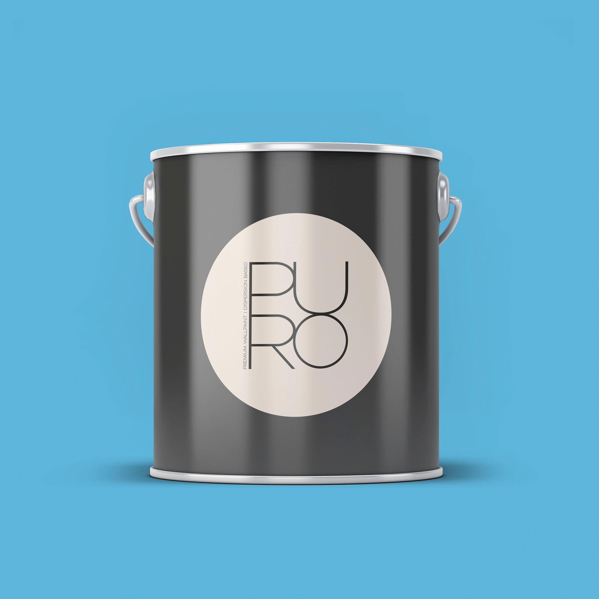 A.S. CRÉATION Wandfarbe "Premium Innenwandfarbe PURO Tuchmatt ocean blue", 2,5 l 2,5mlc3002 ocean blau, Farben, ideal für Wohnzimmer, Schlafzimmer,