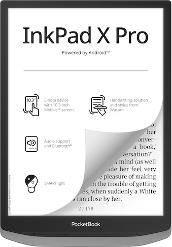 E-Book »InkPad X Pro«, (inklusive Wacom Stylus und Schutzhülle mit Sleep-Cover-Funktion)