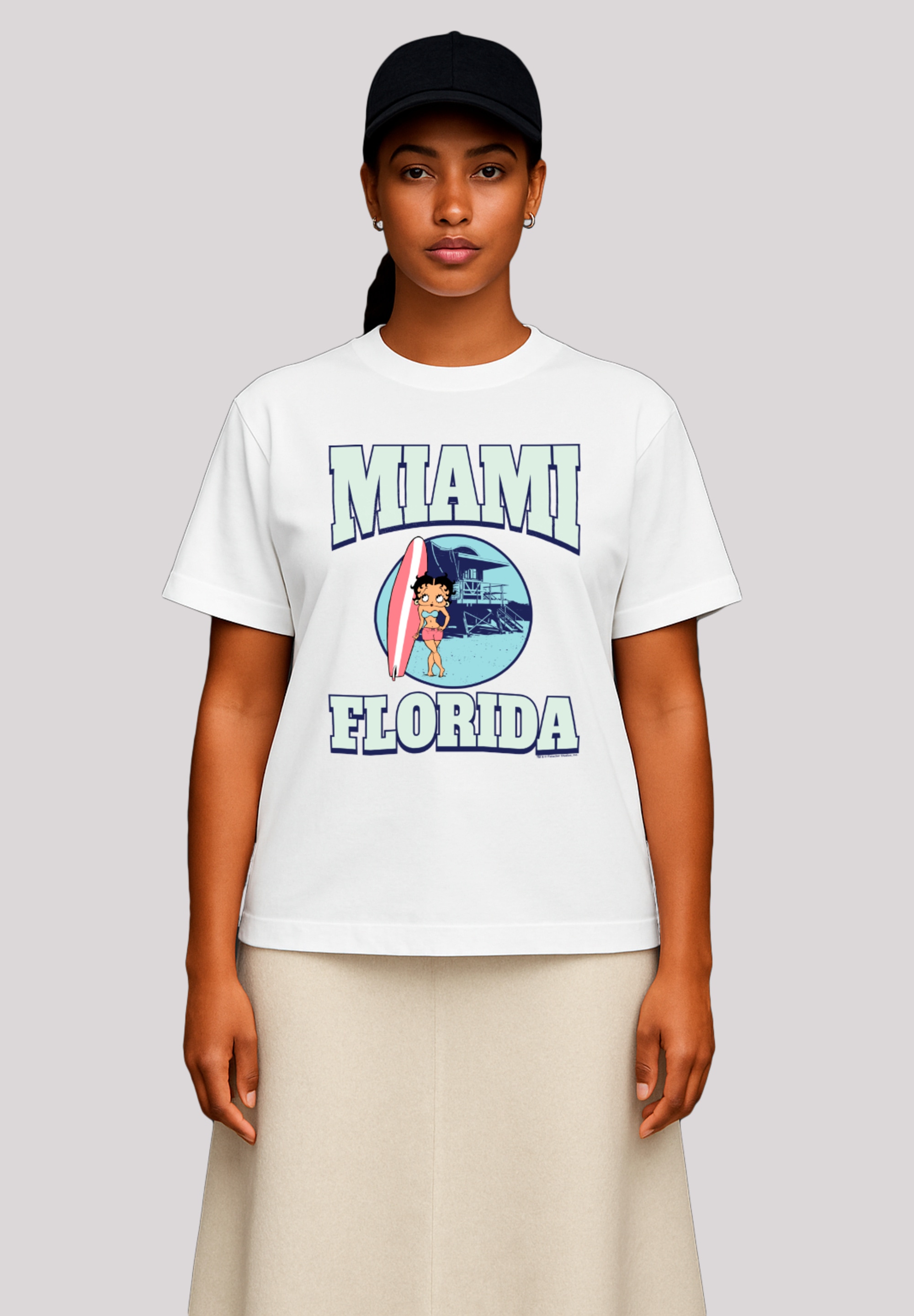 F4NT4STIC T-Shirt "Betty Boop Miami Florida Surf Scene", Premium Qualität günstig online kaufen
