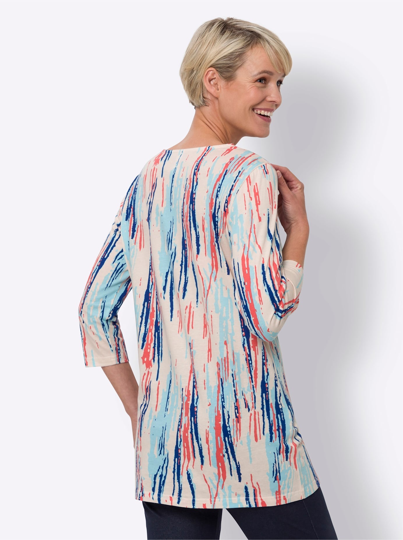 Classic Basics 3/4-Arm-Shirt "Longshirt" 1 Stk. tlg. günstig online kaufen