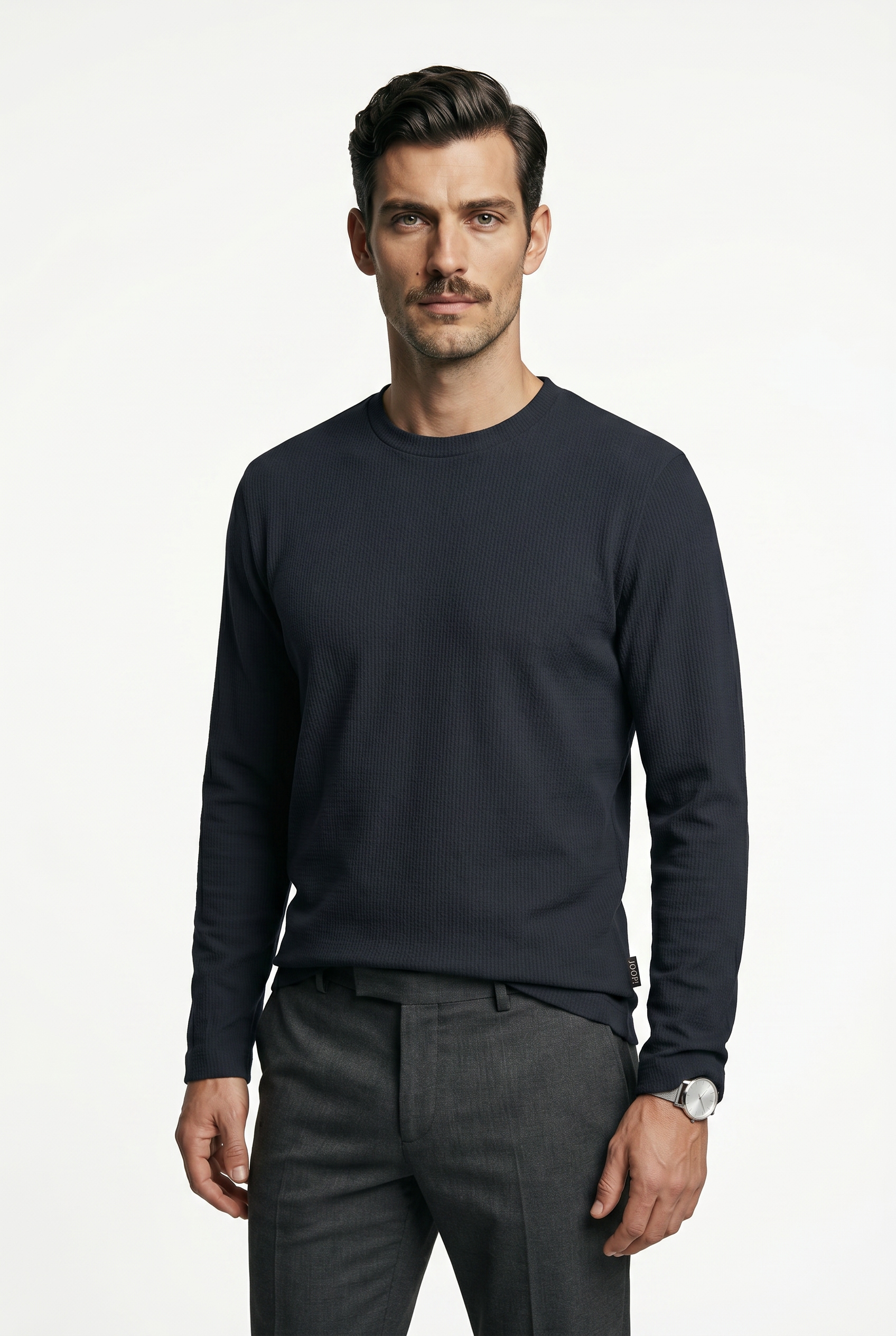 Joop Jeans Longsleeve "Phineus" mit feiner Struktur