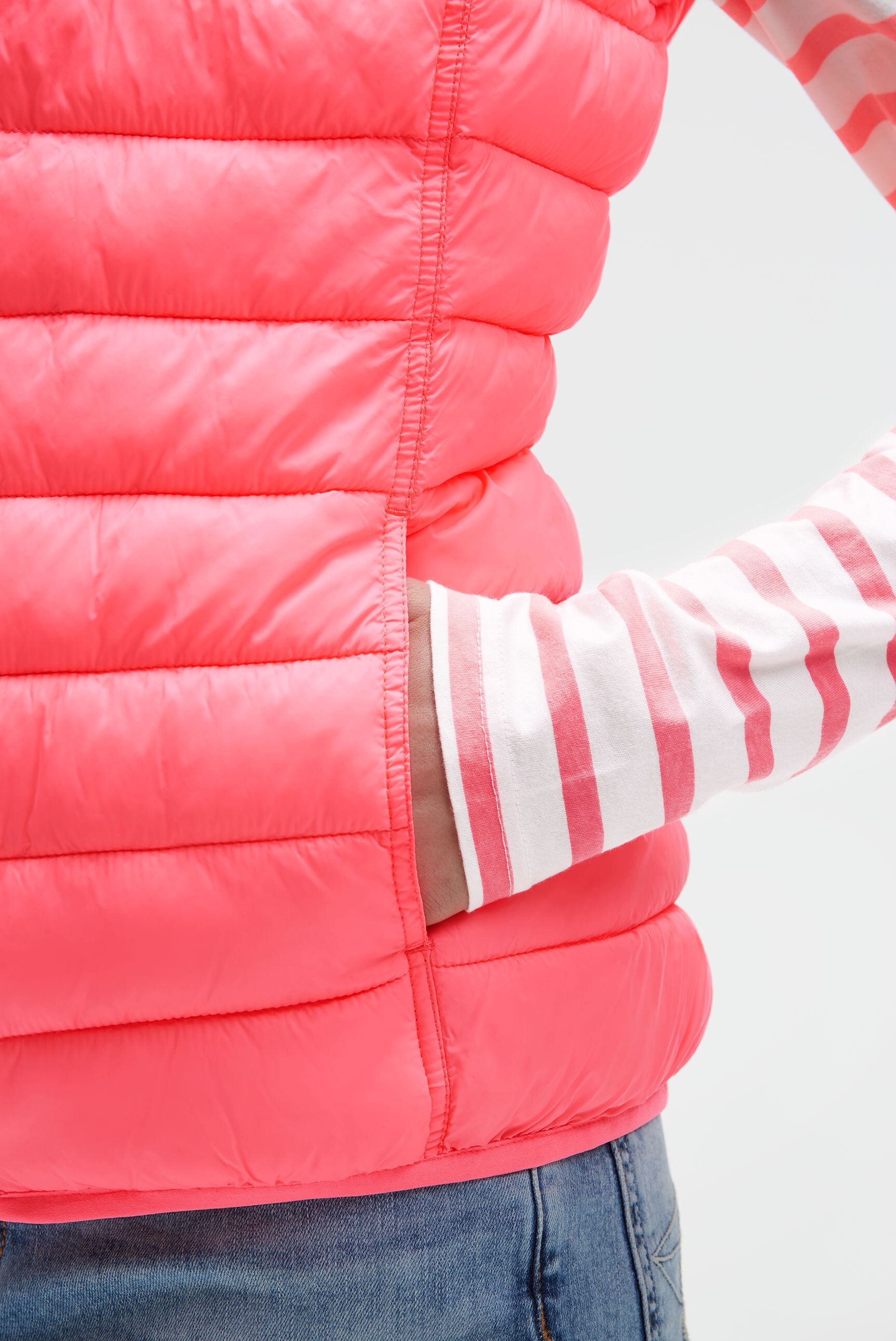 SOCCX Steppweste mit elastischem Saumabschluss