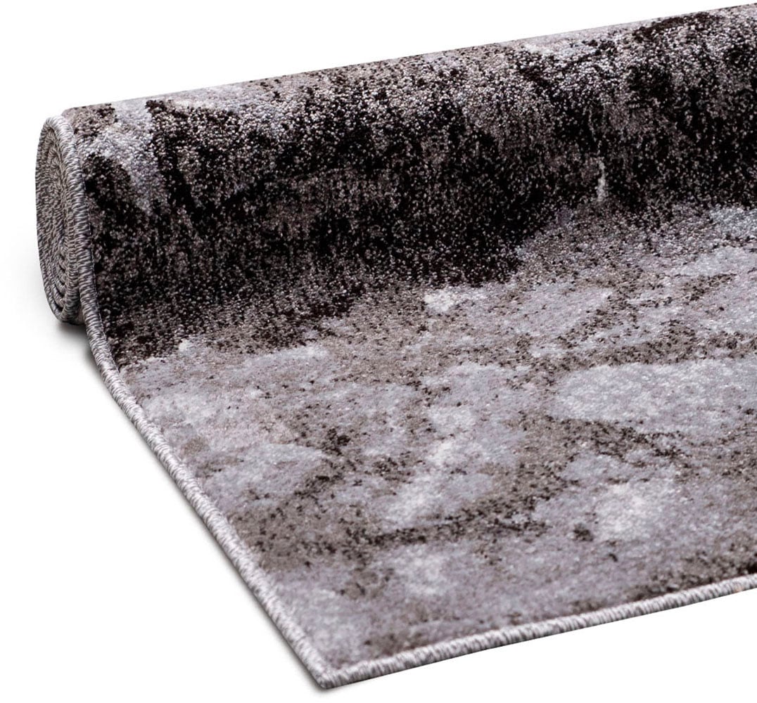 my home Teppich »Sonnenhang«, rechteckig, 9 mm Höhe, mit besonders weichem Flor, Kurzflor, modernes Marmor Design