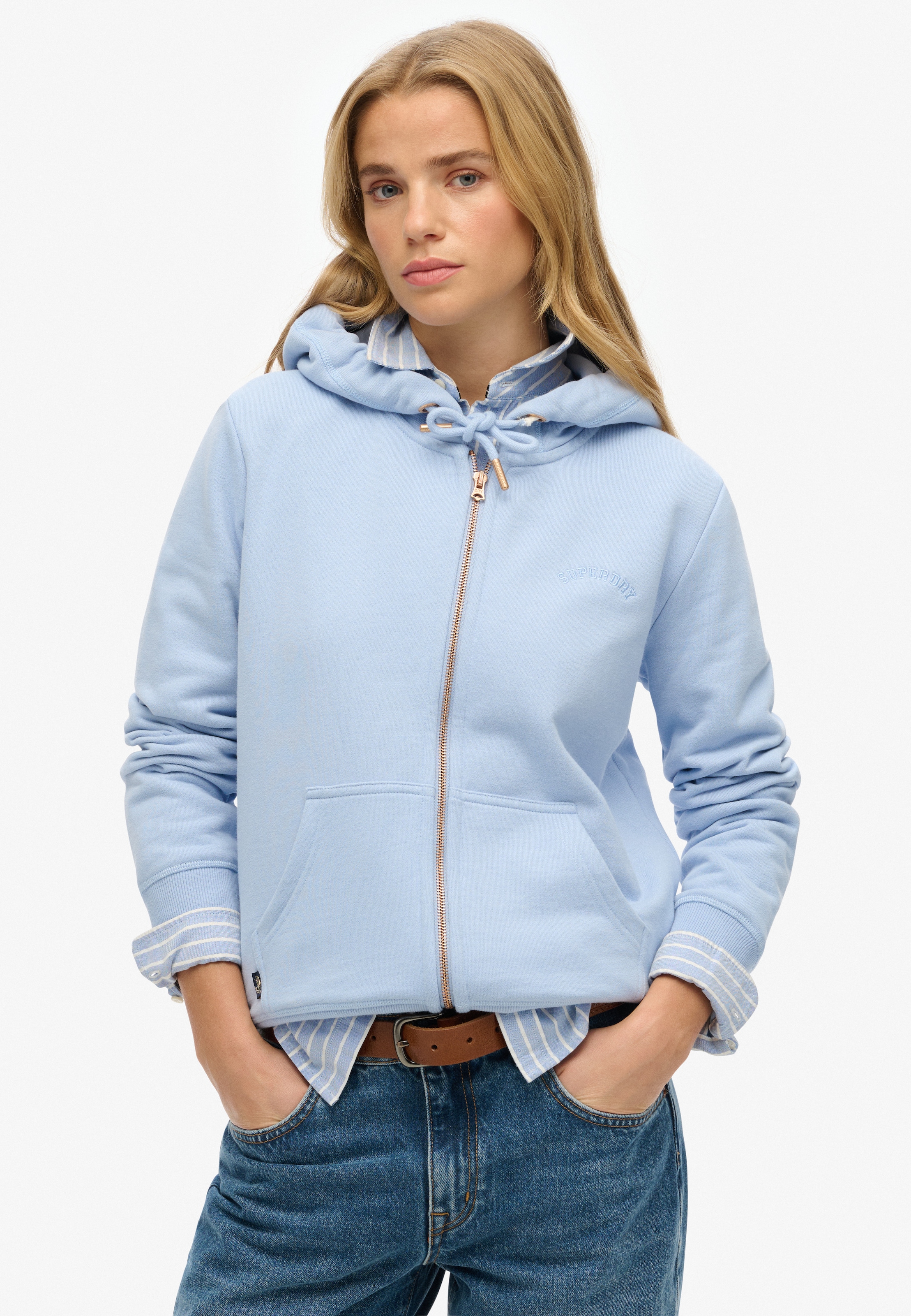 Superdry Kapuzensweatjacke "ESSENTIAL LOGO ZIPHOOD HB" günstig online kaufen