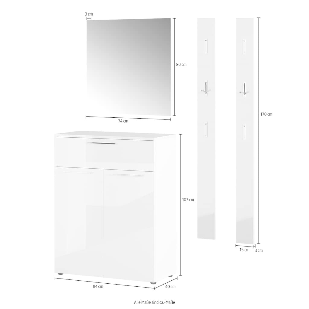 GERMANIA Garderoben-Set »Sunnyvale«, (4 St.)