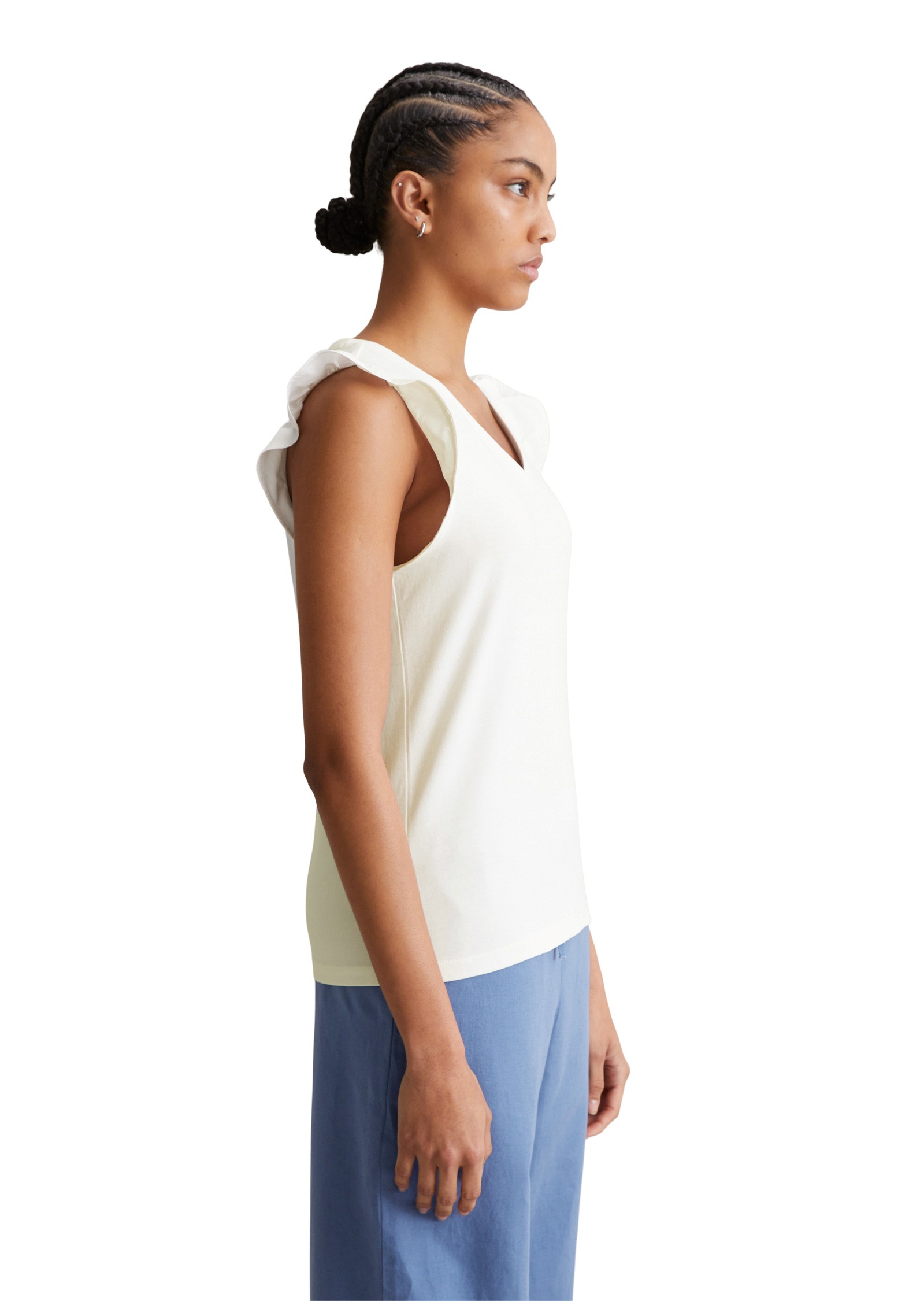 Marc O'Polo DENIM T-Shirt »aus Material-Mix«